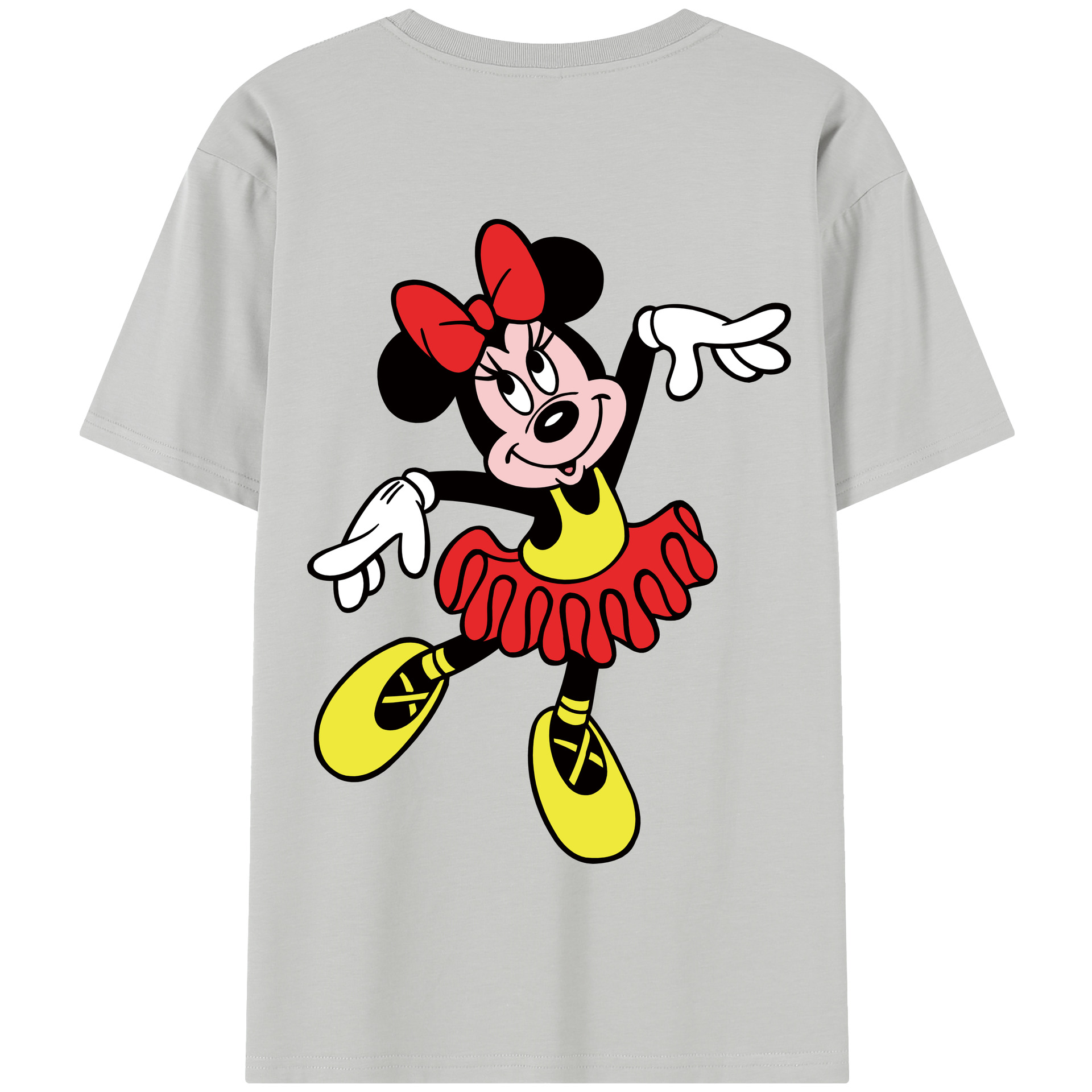 （画像用） ミッキーマウス Mickey Mouse 綿100％半袖Tシャツ（背面プリント）