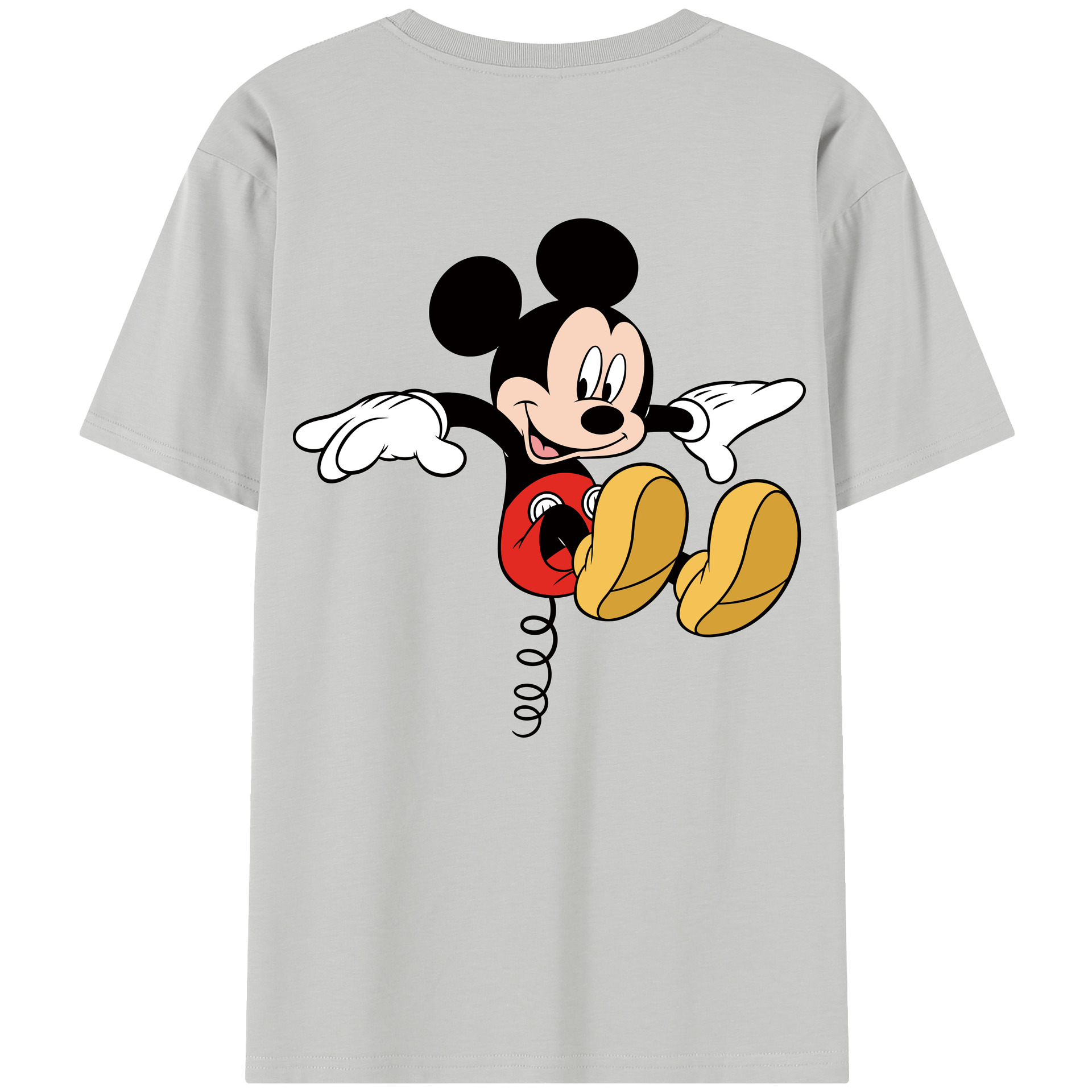 （画像用） ミッキーマウス Mickey Mouse 綿100％半袖Tシャツ（背面プリント）