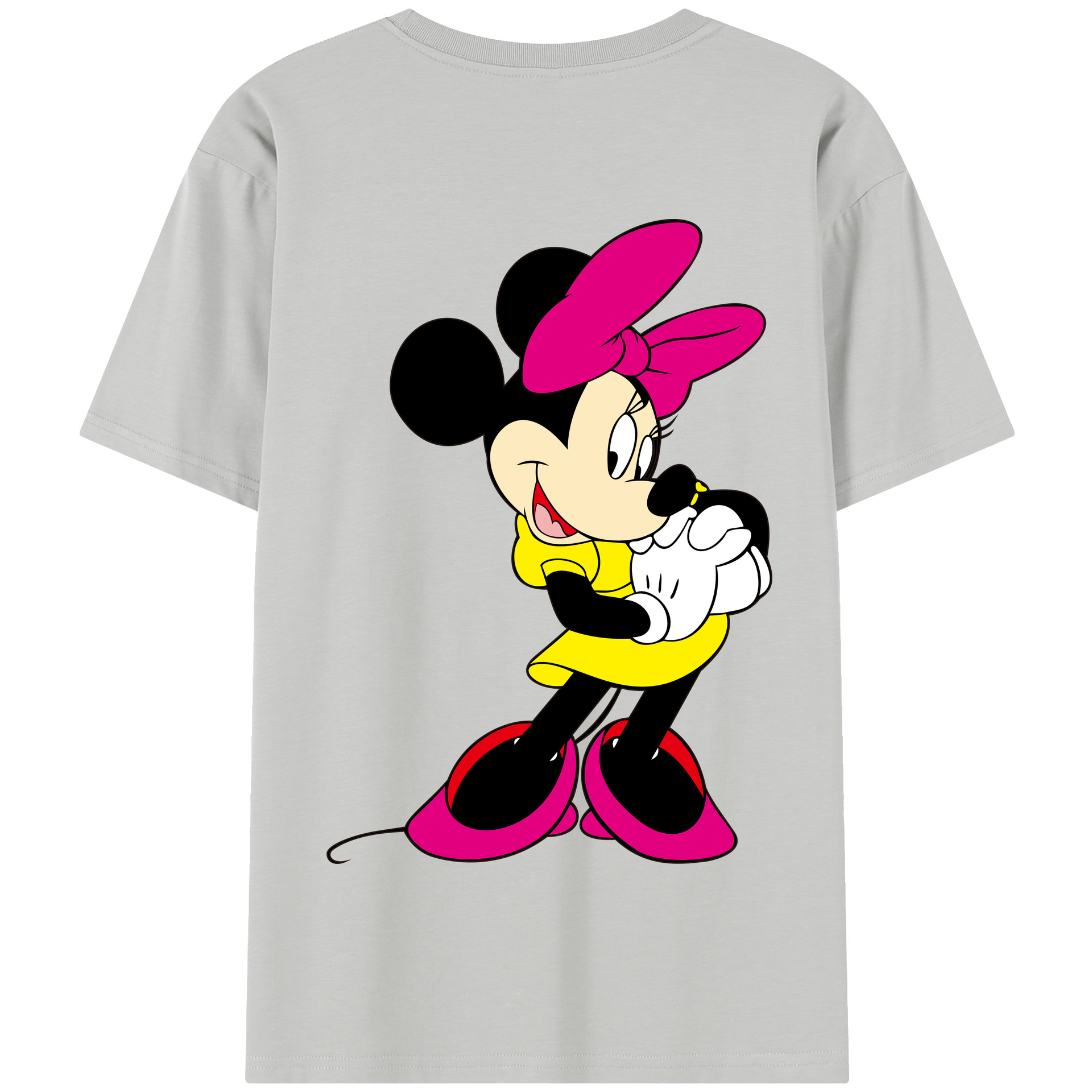 （画像用） ミッキーマウス Mickey Mouse 綿100％半袖Tシャツ（背面プリント）