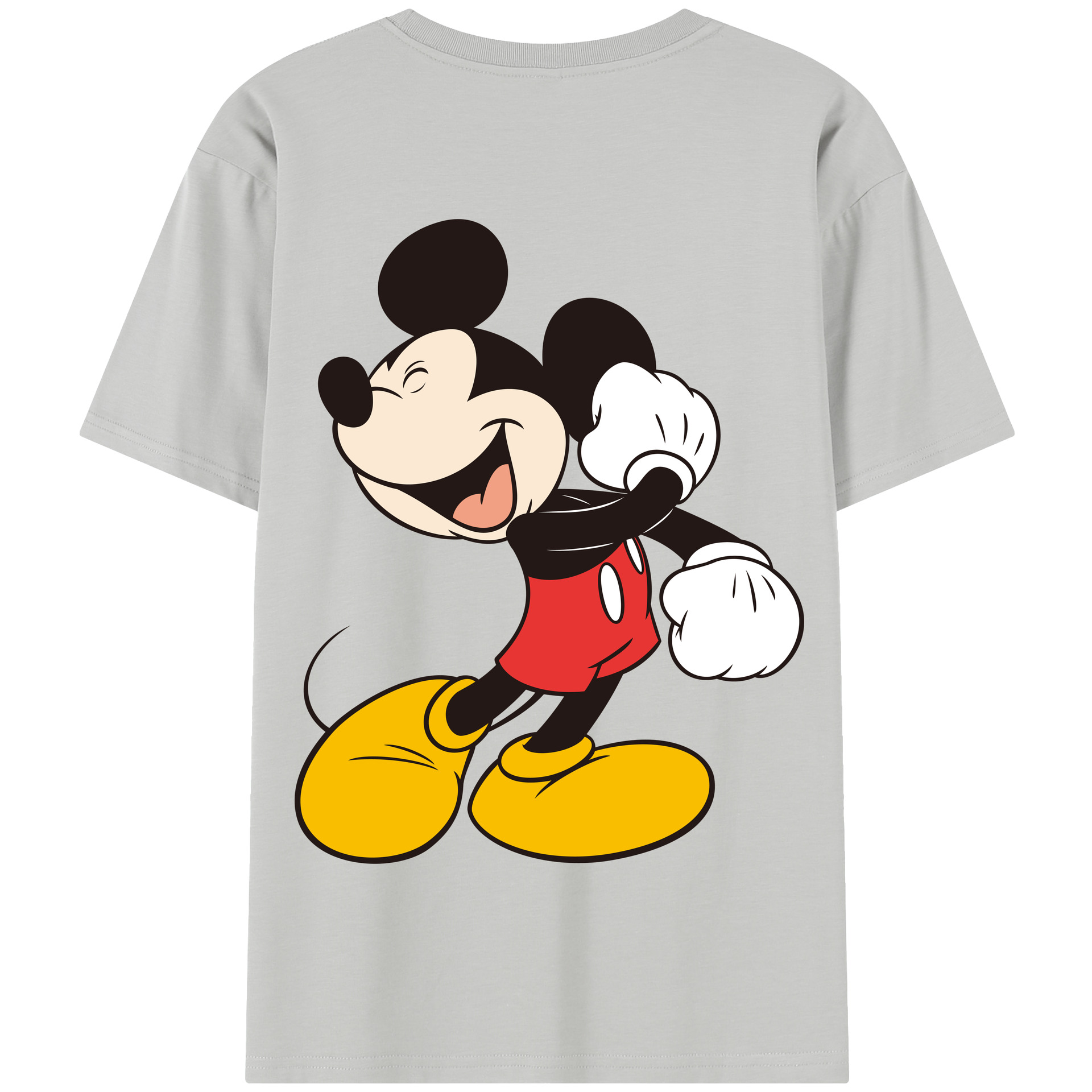（画像用） ミッキーマウス Mickey Mouse 綿100％半袖Tシャツ（背面プリント）