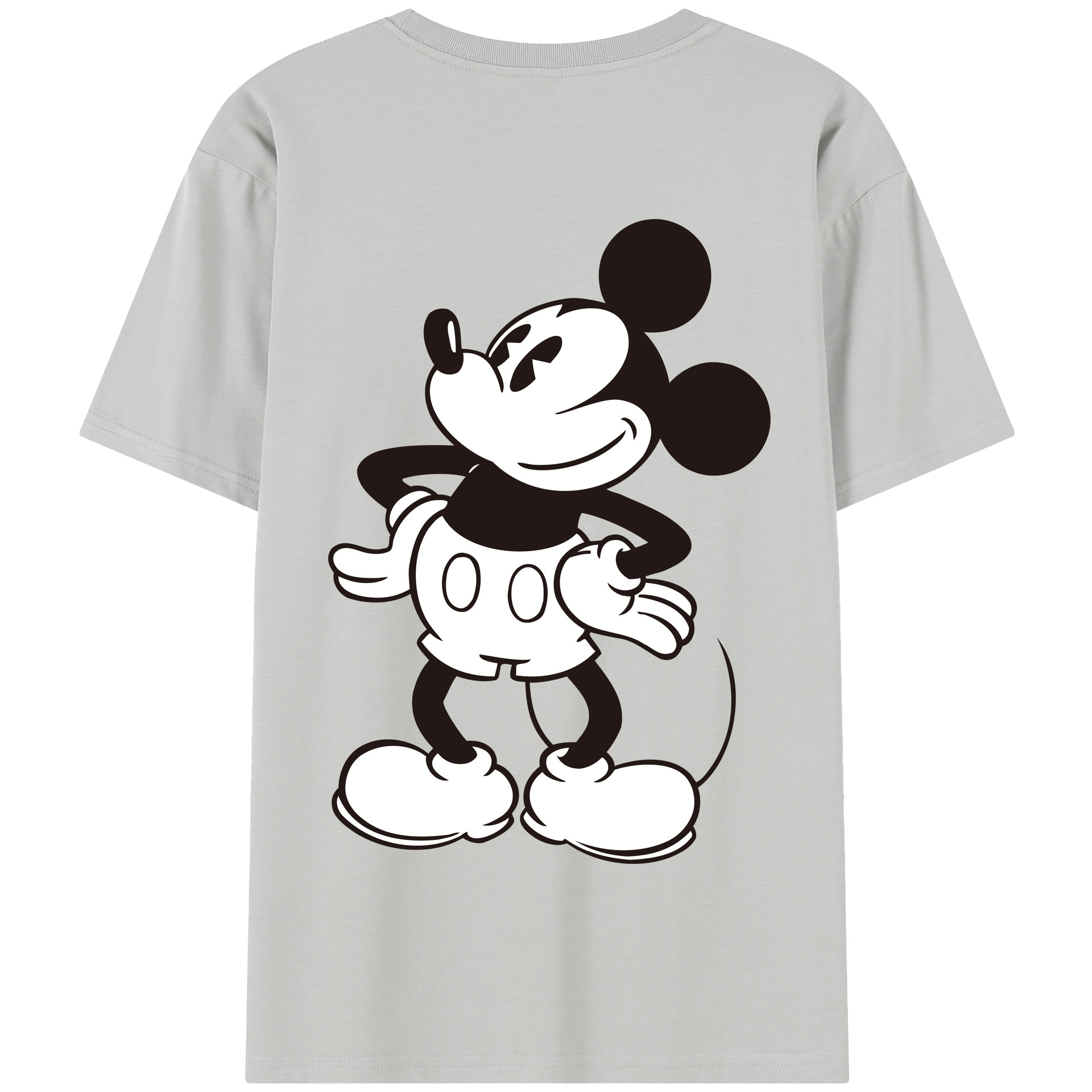 （画像用） ミッキーマウス Mickey Mouse 綿100％半袖Tシャツ（背面プリント）