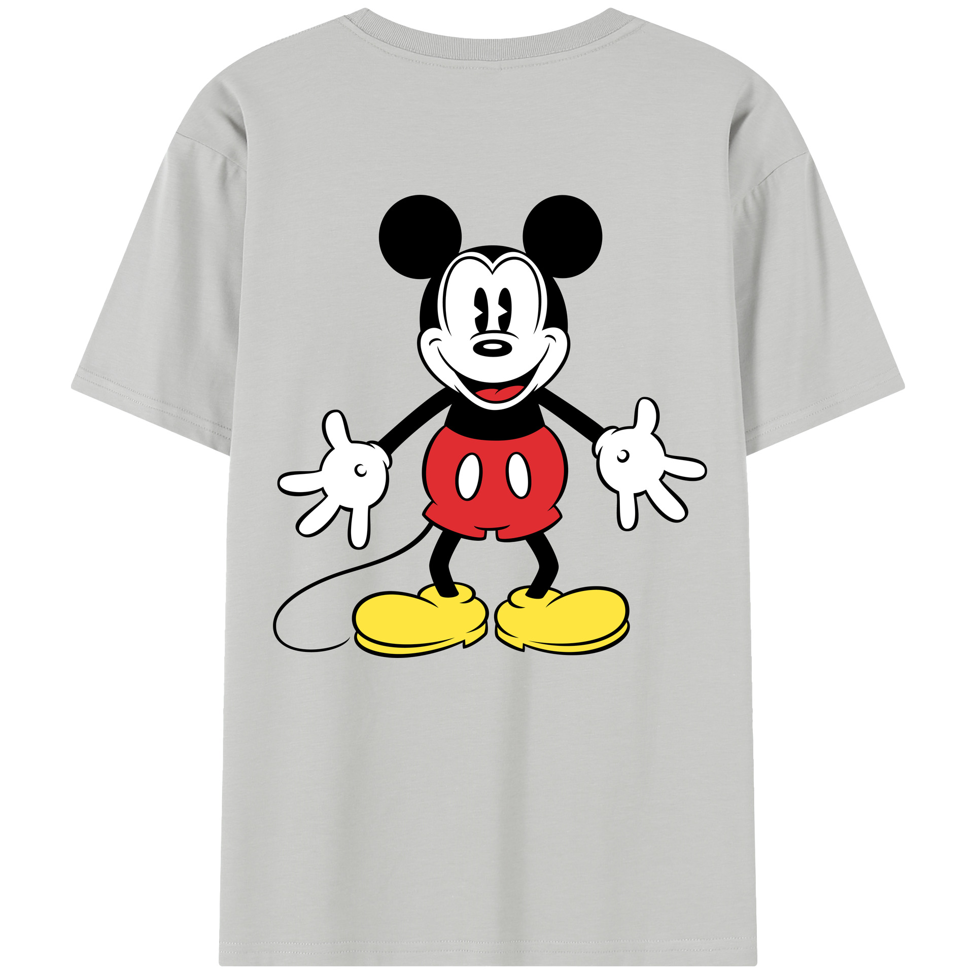（画像用） ミッキーマウス Mickey Mouse 綿100％半袖Tシャツ（背面プリント）