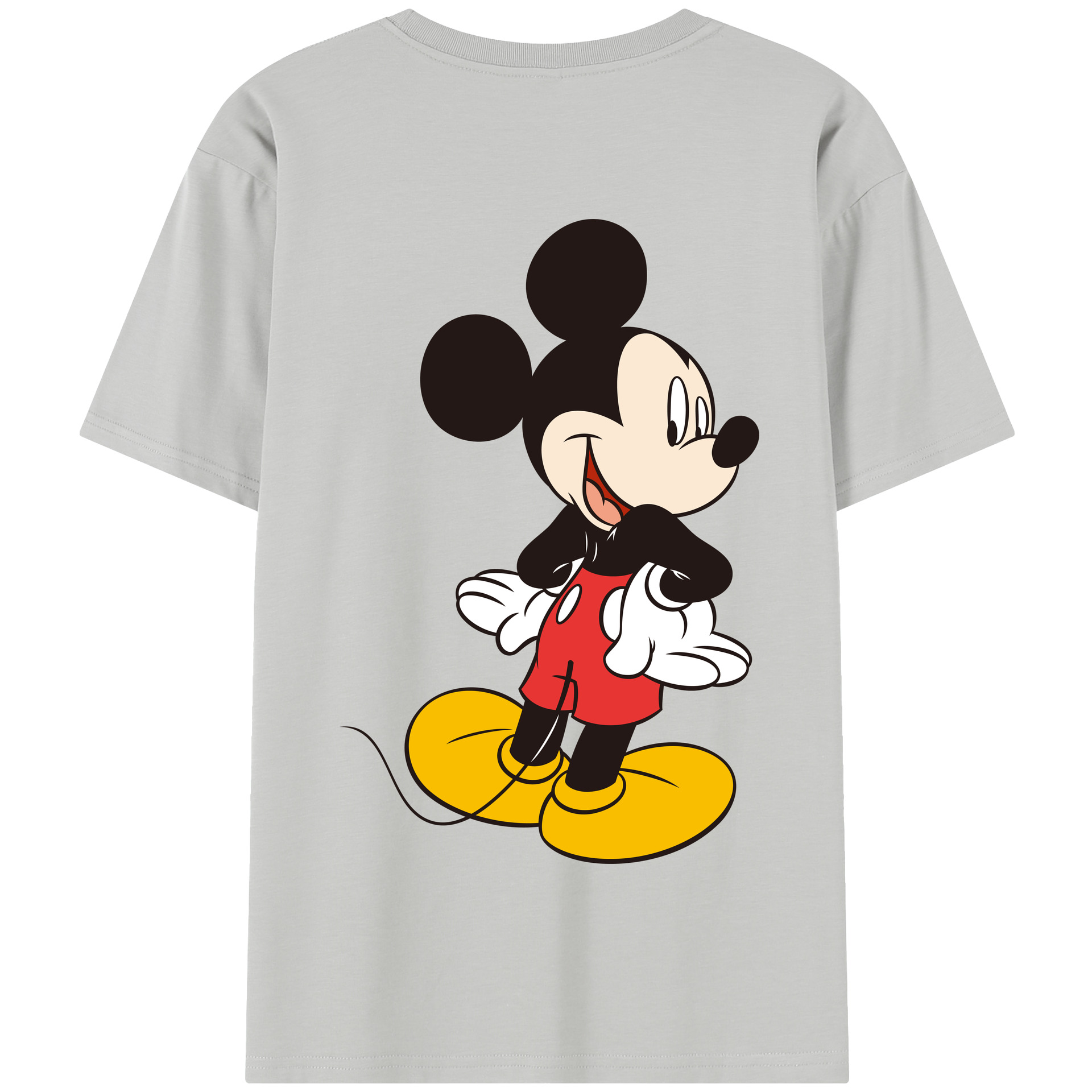 （画像用） ミッキーマウス Mickey Mouse 綿100％半袖Tシャツ（背面プリント）
