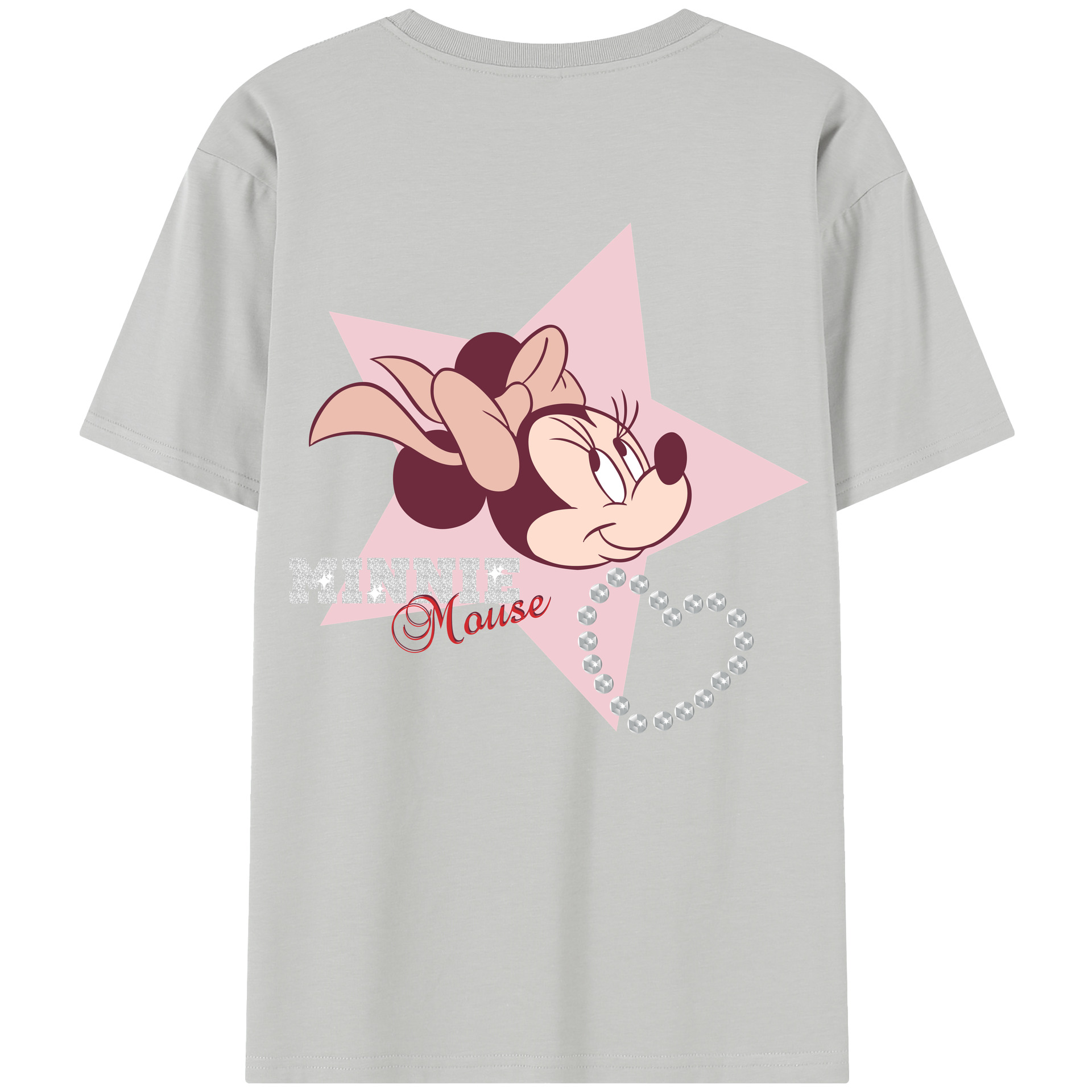 （画像用） ミッキーマウス Mickey Mouse 綿100％半袖Tシャツ（背面プリント）