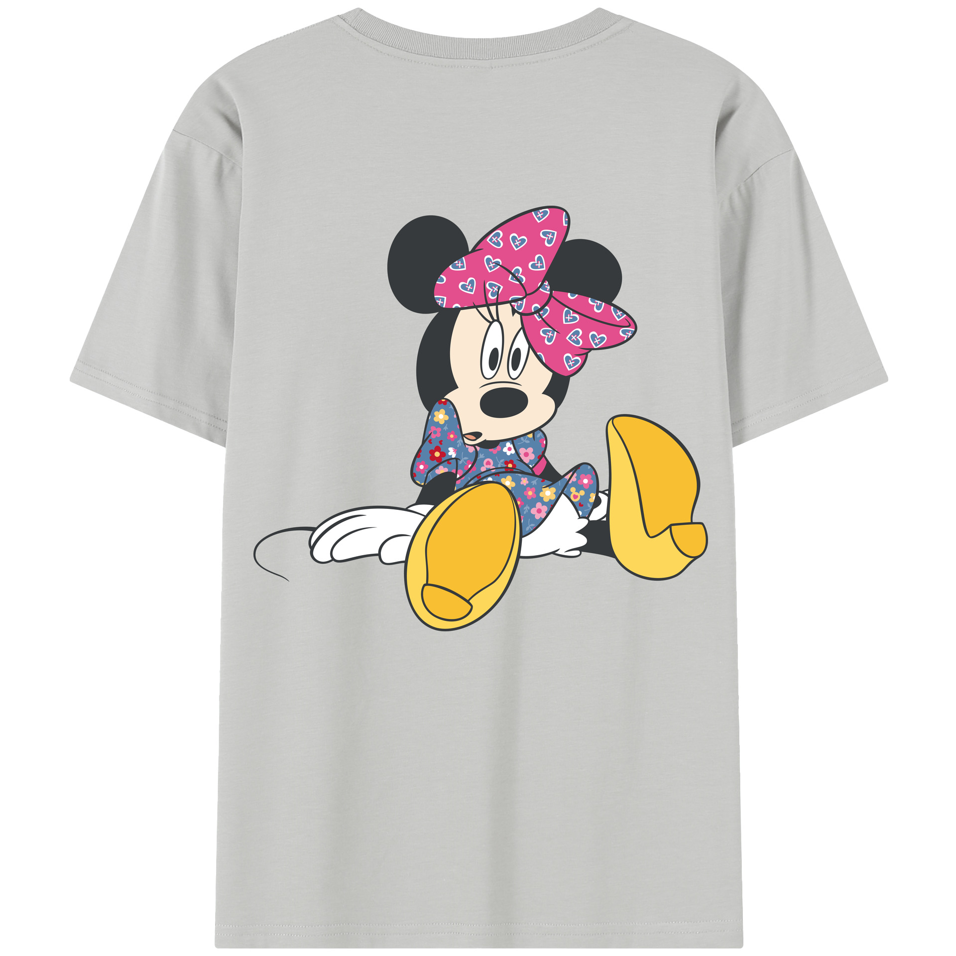 （画像用） ミッキーマウス Mickey Mouse 綿100％半袖Tシャツ（背面プリント）