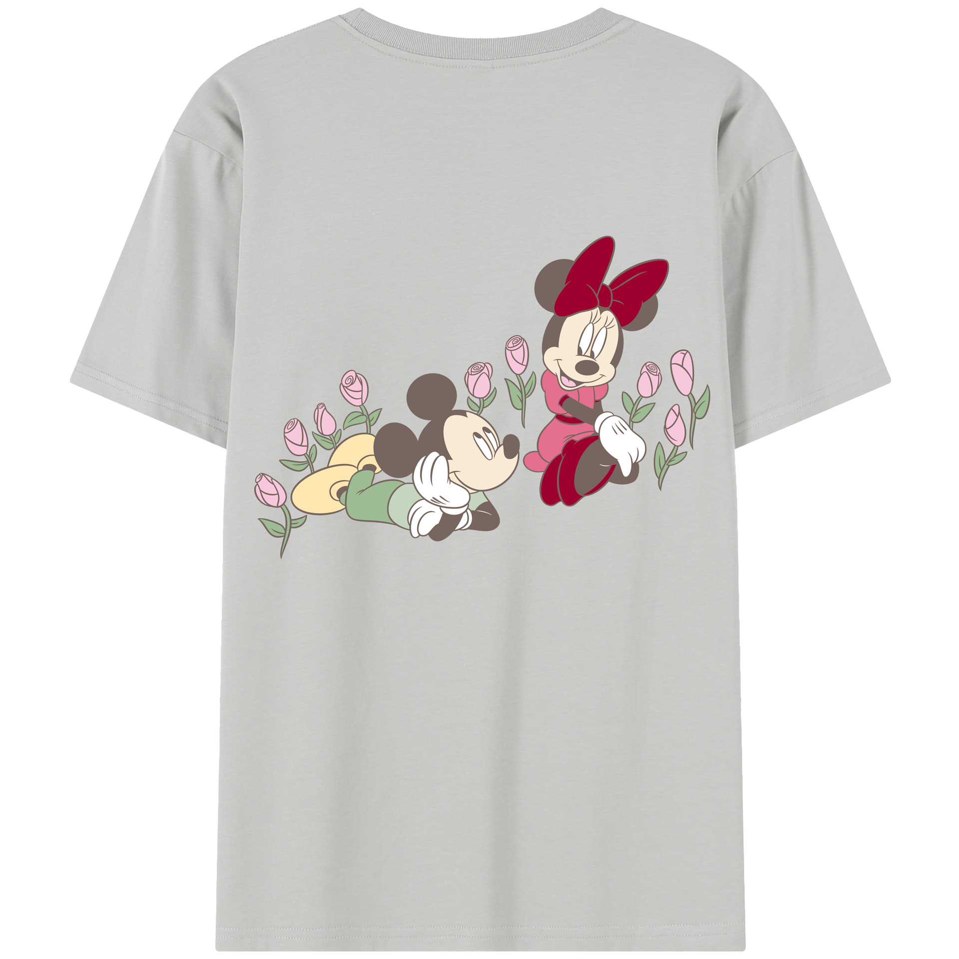 （画像用） ミッキーマウス Mickey Mouse 綿100％半袖Tシャツ（背面プリント）