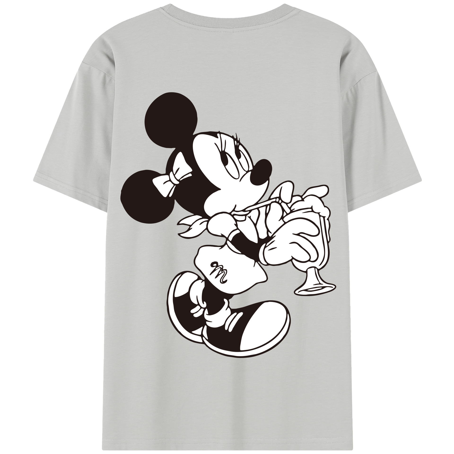 （画像用） ミッキーマウス Mickey Mouse 綿100％半袖Tシャツ（背面プリント）