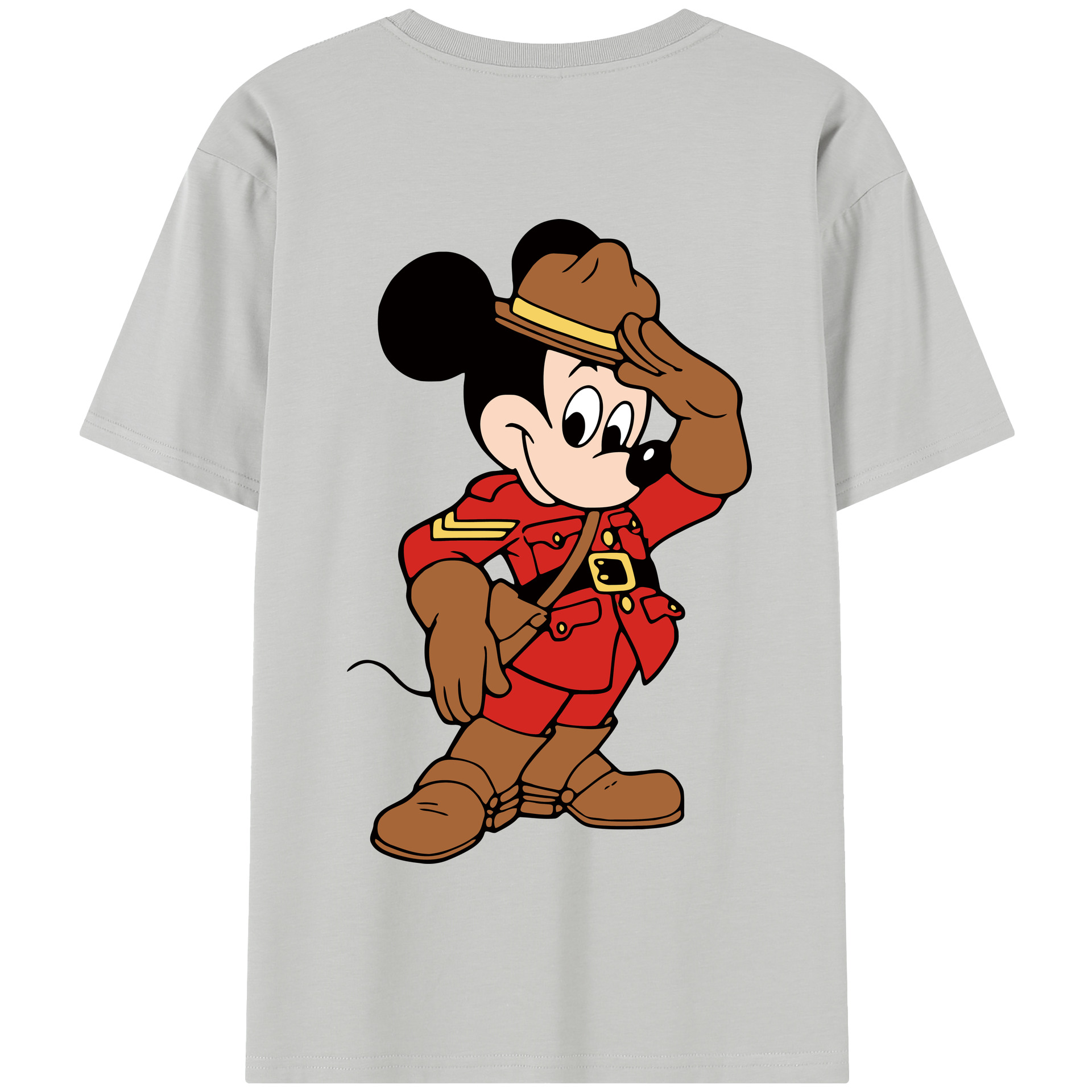 （画像用） ミッキーマウス Mickey Mouse 綿100％半袖Tシャツ（背面プリント）