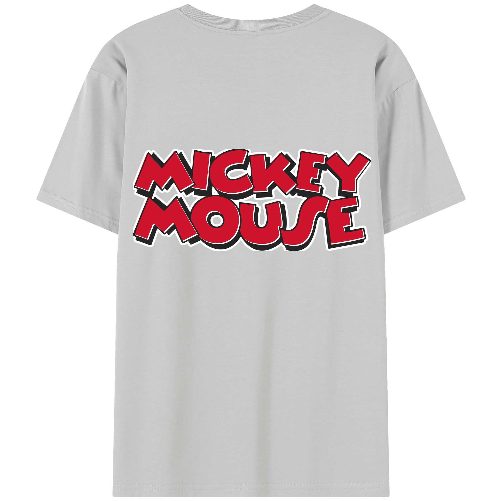 （画像用） ミッキーマウス Mickey Mouse 綿100％半袖Tシャツ（背面プリント）