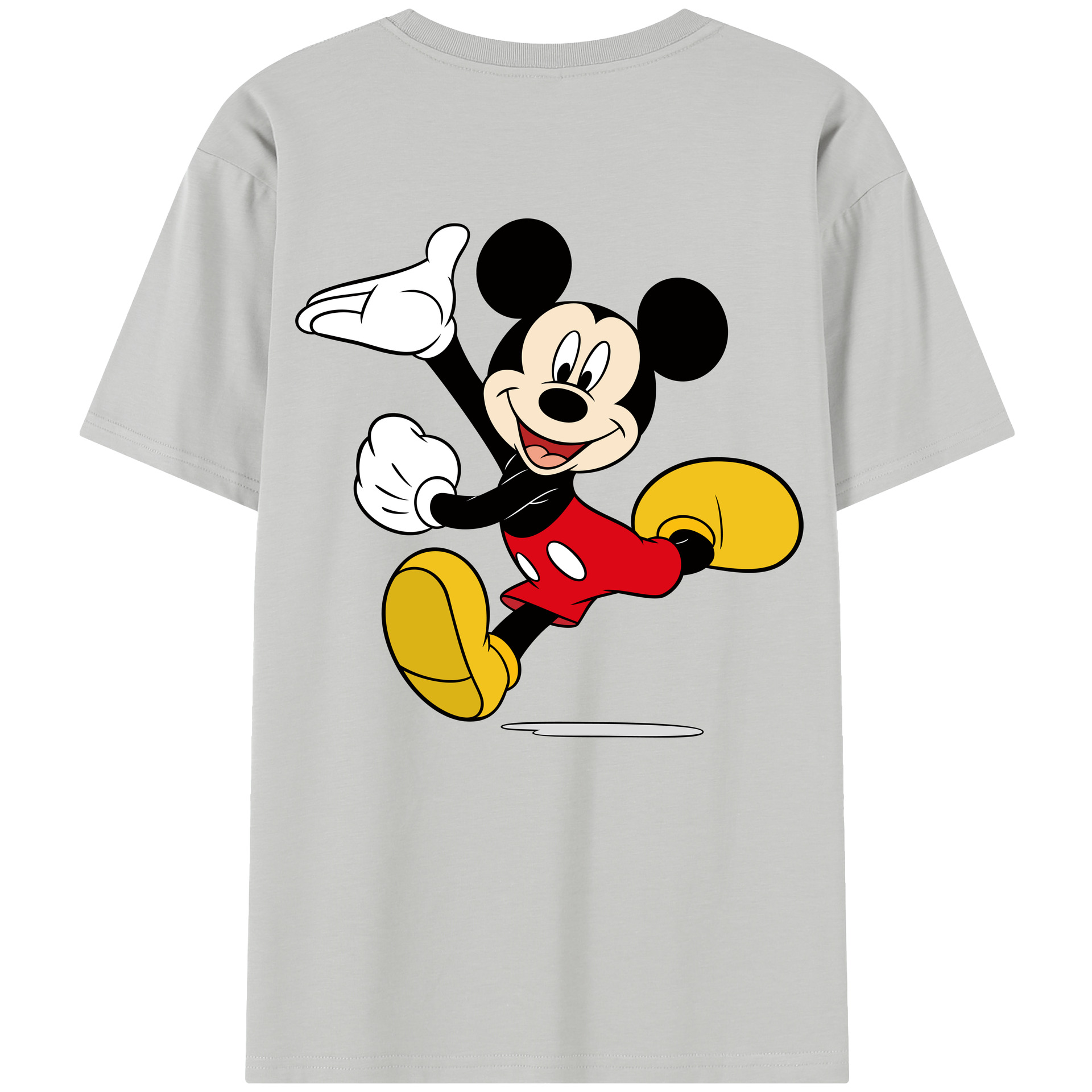 （画像用） ミッキーマウス Mickey Mouse 綿100％半袖Tシャツ（背面プリント）