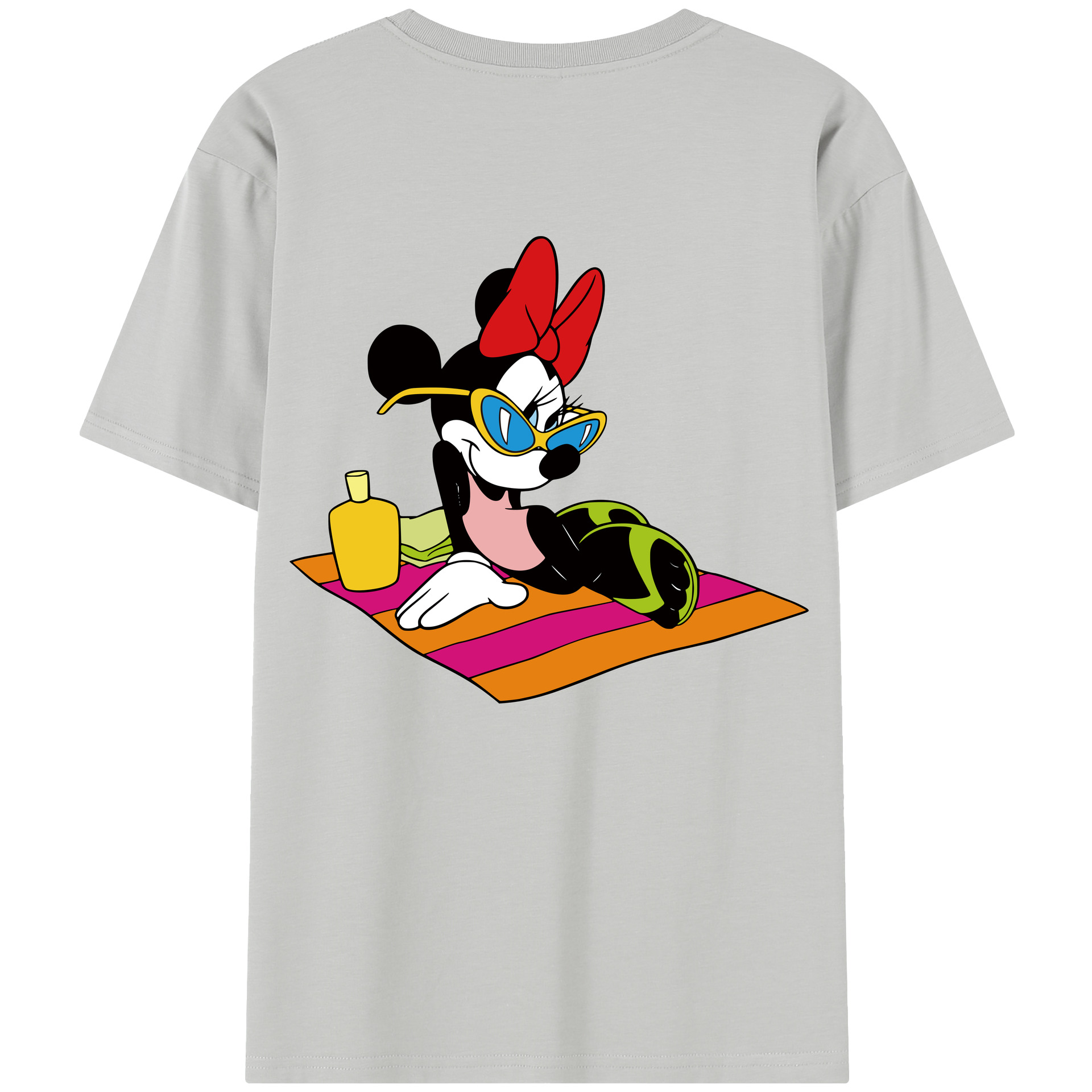 （画像用） ミッキーマウス Mickey Mouse 綿100％半袖Tシャツ（背面プリント）