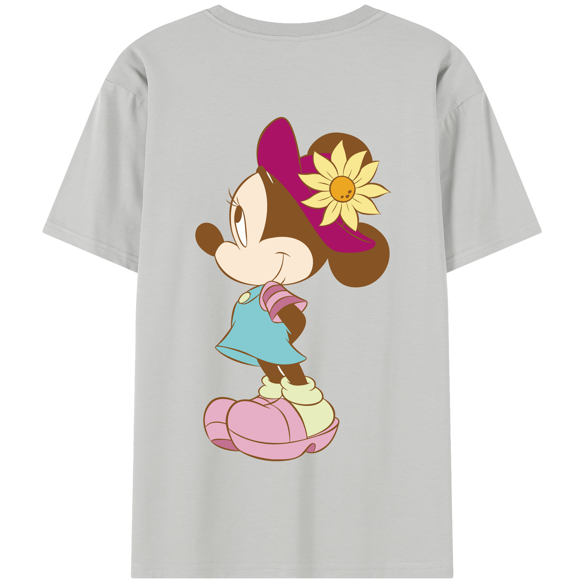 （画像用） ミッキーマウス Mickey Mouse 綿100％半袖Tシャツ（背面プリント）