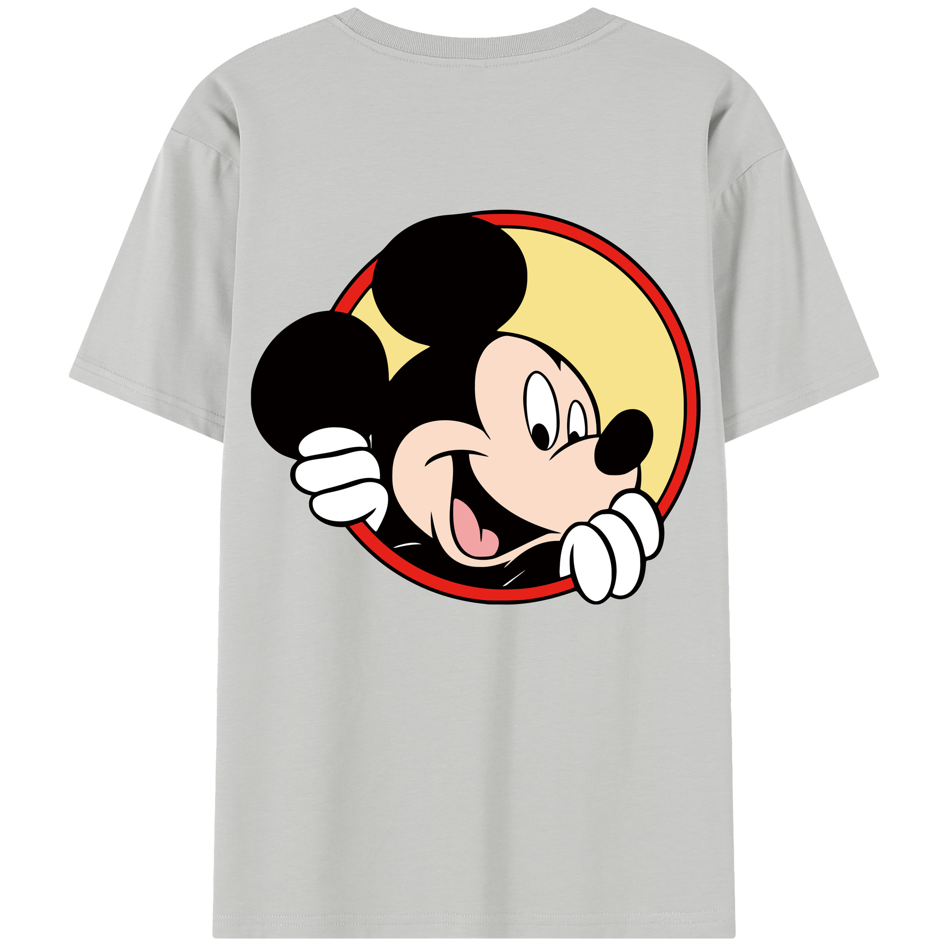 （画像用） ミッキーマウス Mickey Mouse 綿100％半袖Tシャツ（背面プリント）