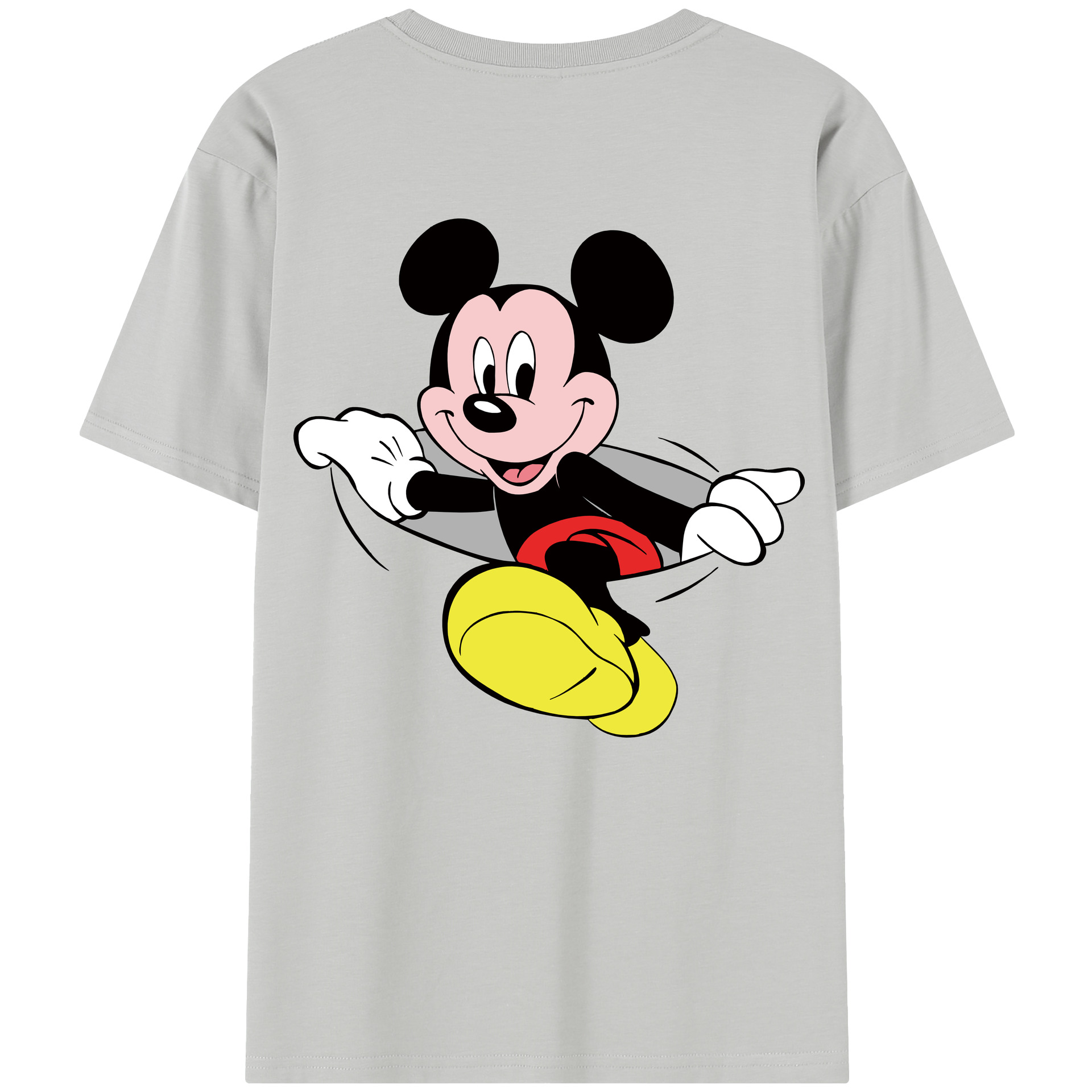 （画像用） ミッキーマウス Mickey Mouse 綿100％半袖Tシャツ（背面プリント）