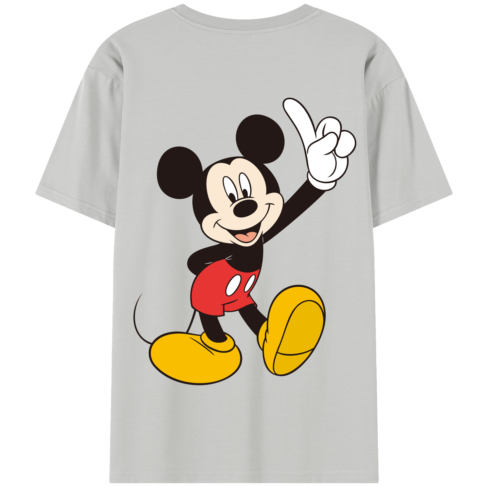 （画像用） ミッキーマウス Mickey Mouse 綿100％半袖Tシャツ（背面プリント）
