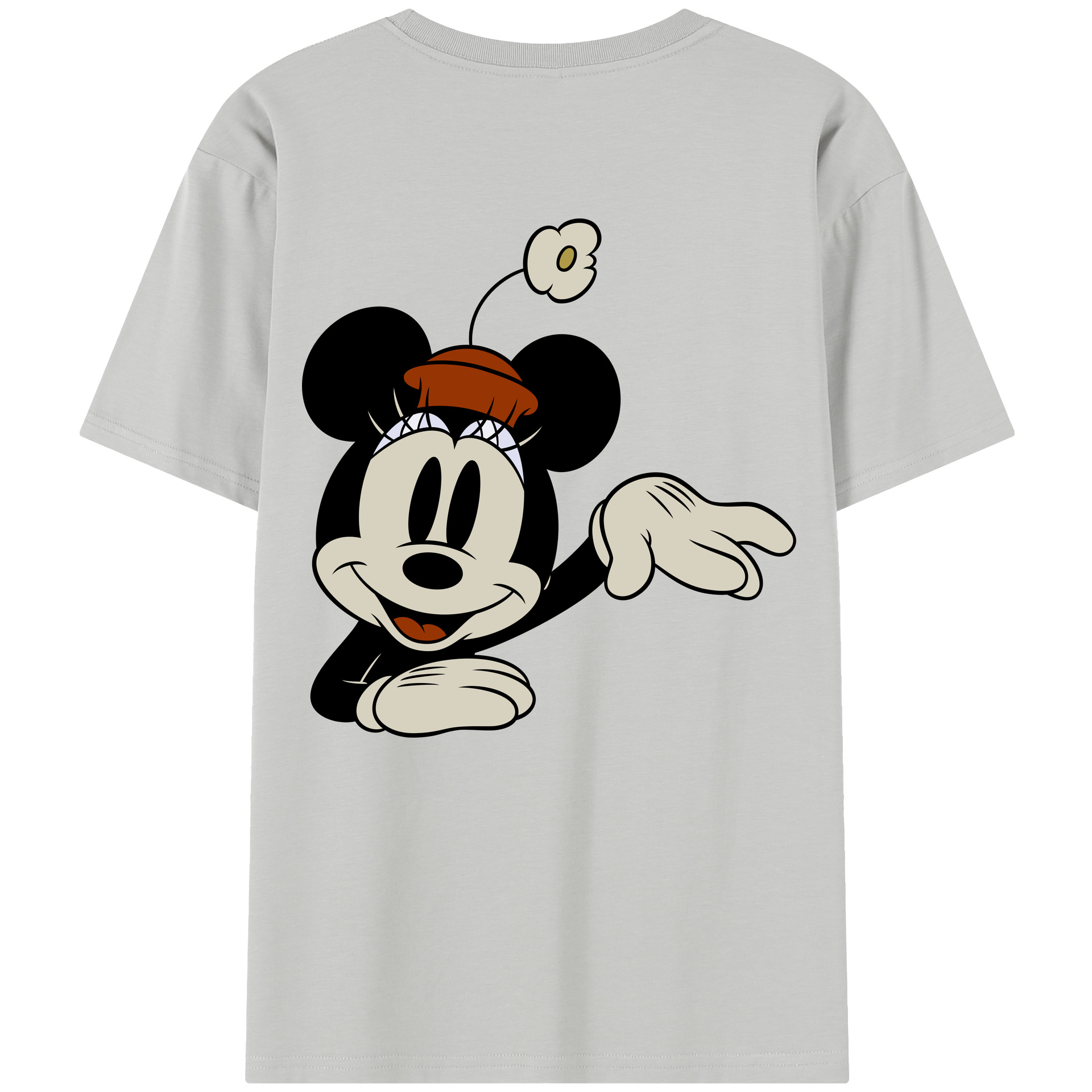 （画像用） ミッキーマウス Mickey Mouse 綿100％半袖Tシャツ（背面プリント）