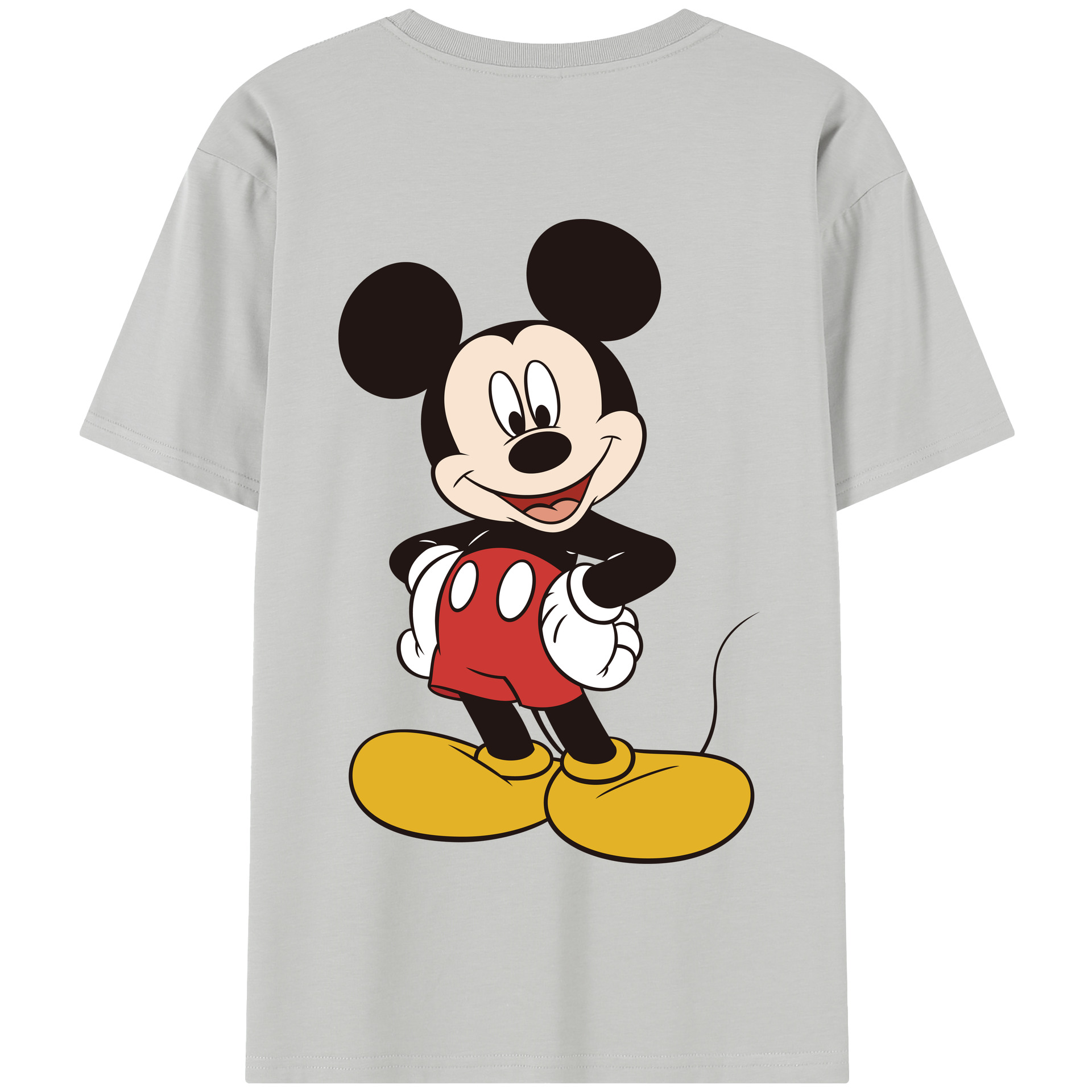 （画像用） ミッキーマウス Mickey Mouse 綿100％半袖Tシャツ（背面プリント）