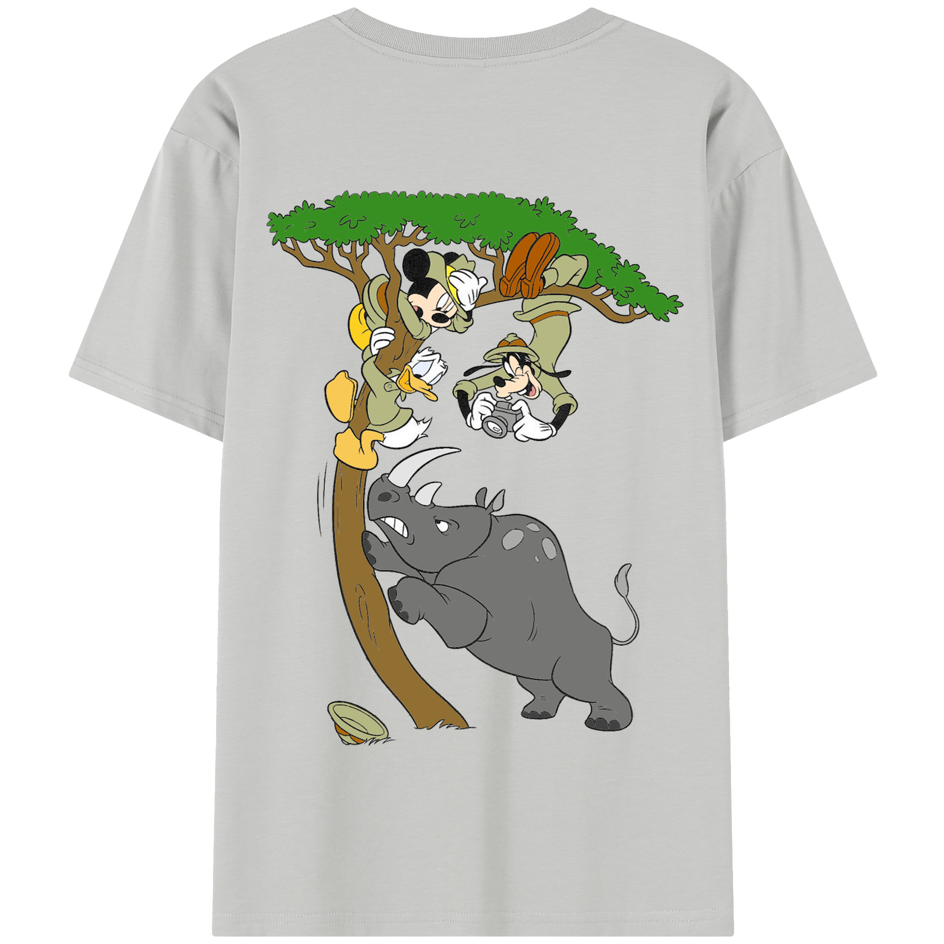（画像用） ミッキーマウス Mickey Mouse 綿100％半袖Tシャツ（背面プリント）