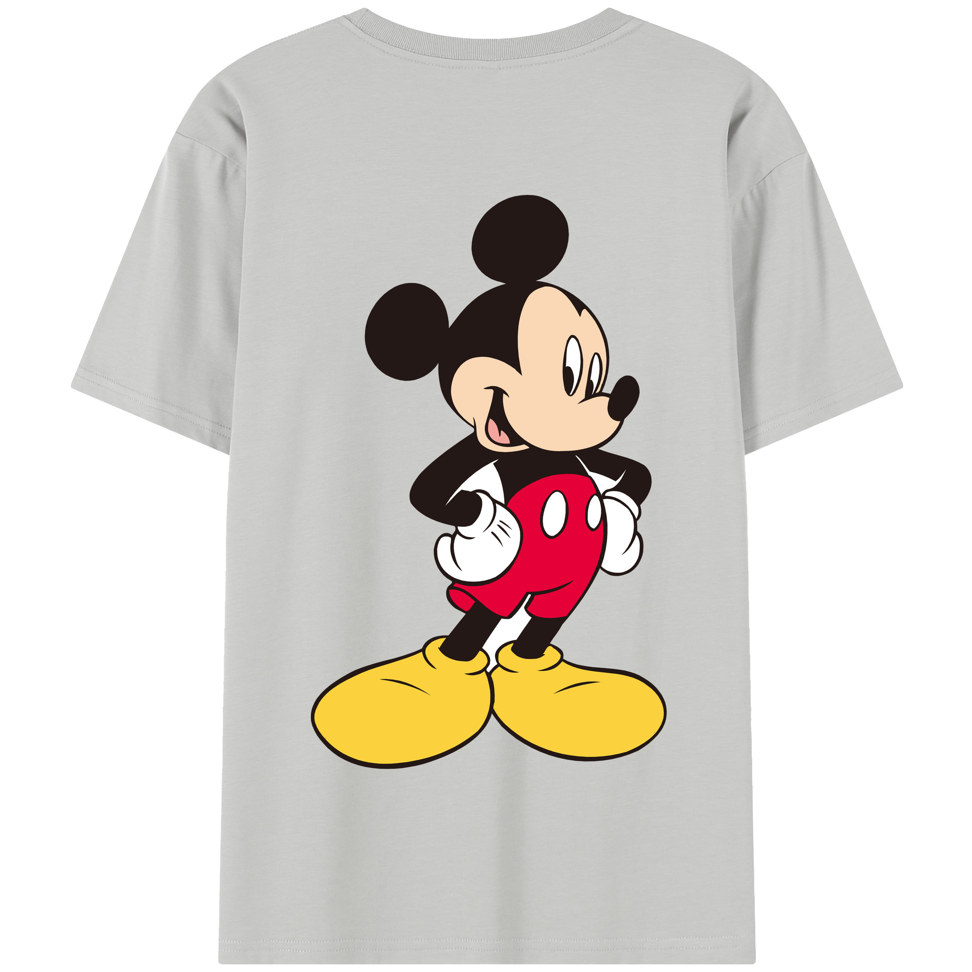 （画像用） ミッキーマウス Mickey Mouse 綿100％半袖Tシャツ（背面プリント）