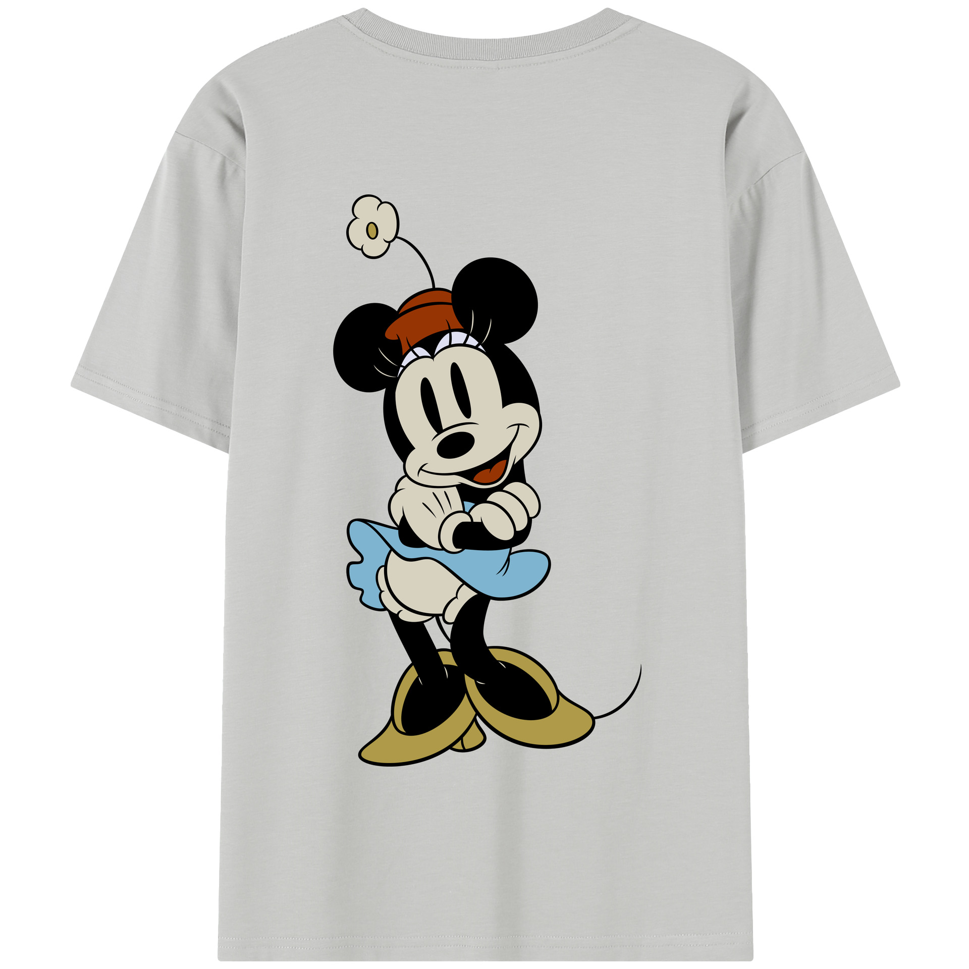 （画像用） ミッキーマウス Mickey Mouse 綿100％半袖Tシャツ（背面プリント）