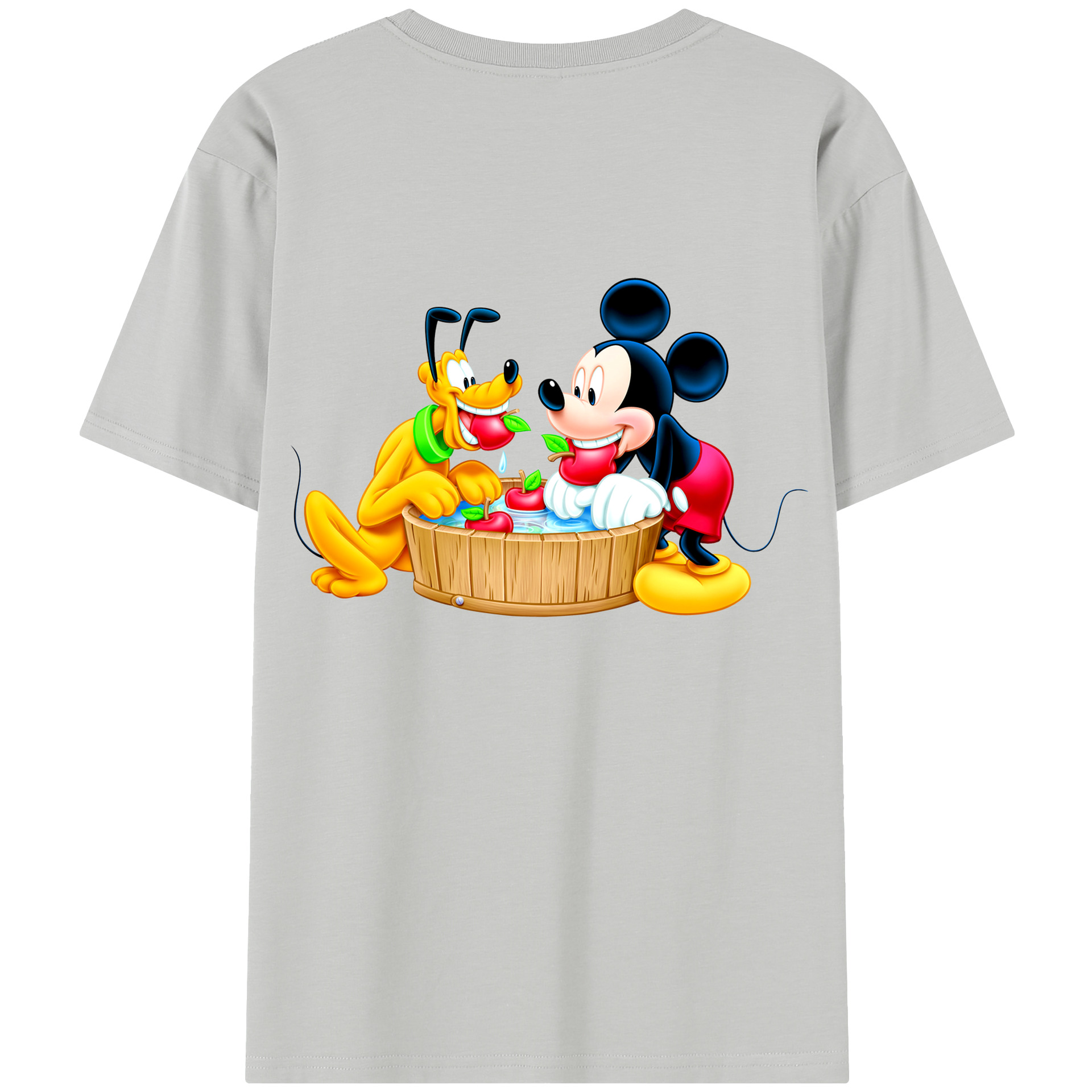 （画像用） ミッキーマウス Mickey Mouse 綿100％半袖Tシャツ（背面プリント）