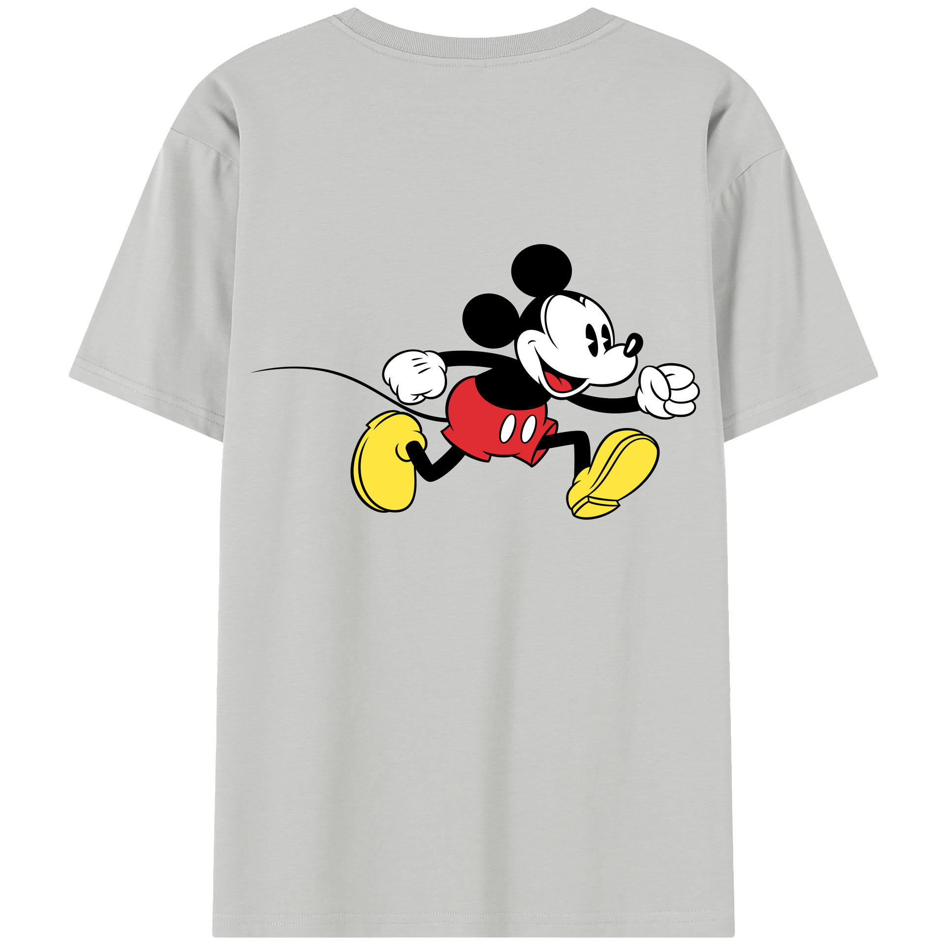 （画像用） ミッキーマウス Mickey Mouse 綿100％半袖Tシャツ（背面プリント）