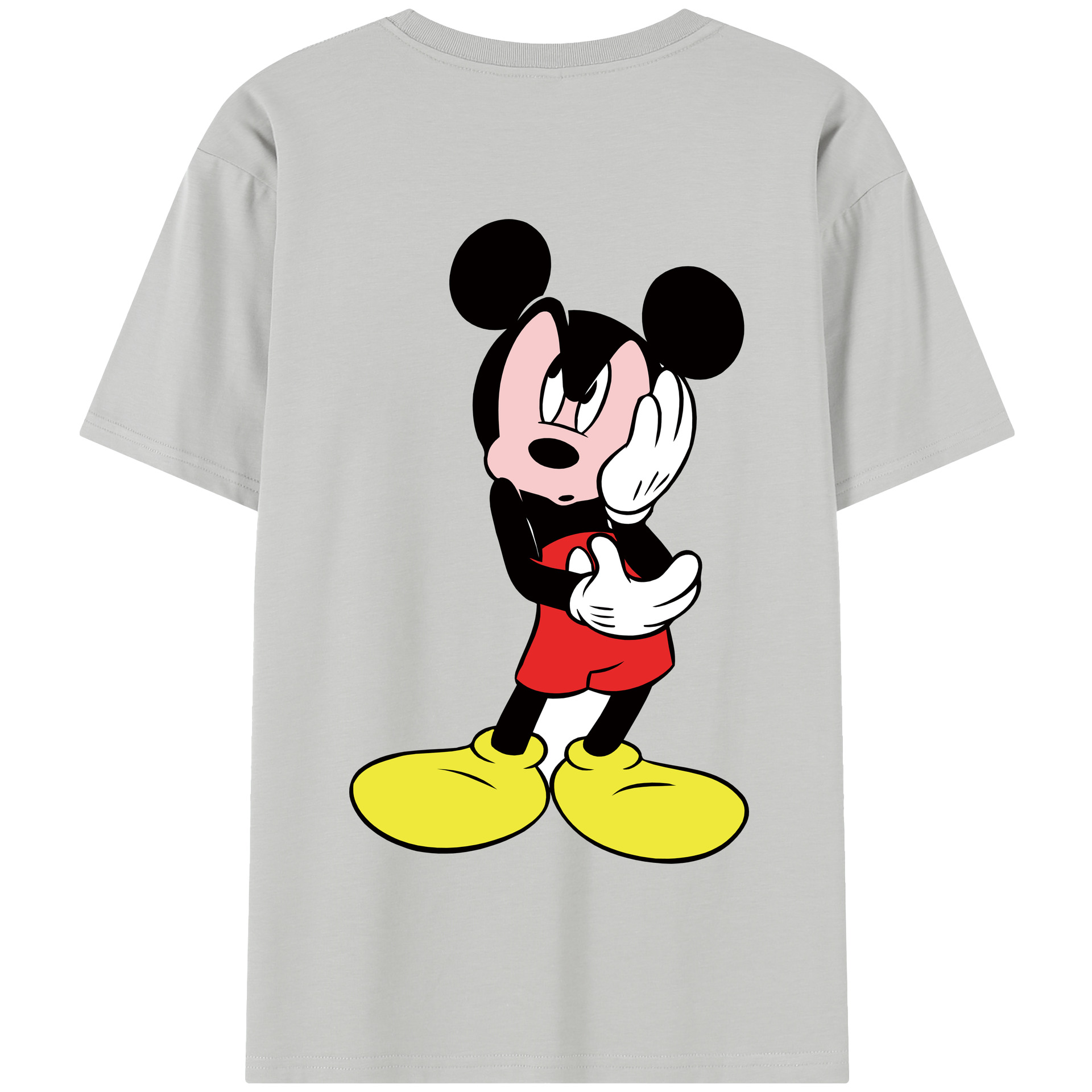 （画像用） ミッキーマウス Mickey Mouse 綿100％半袖Tシャツ（背面プリント）