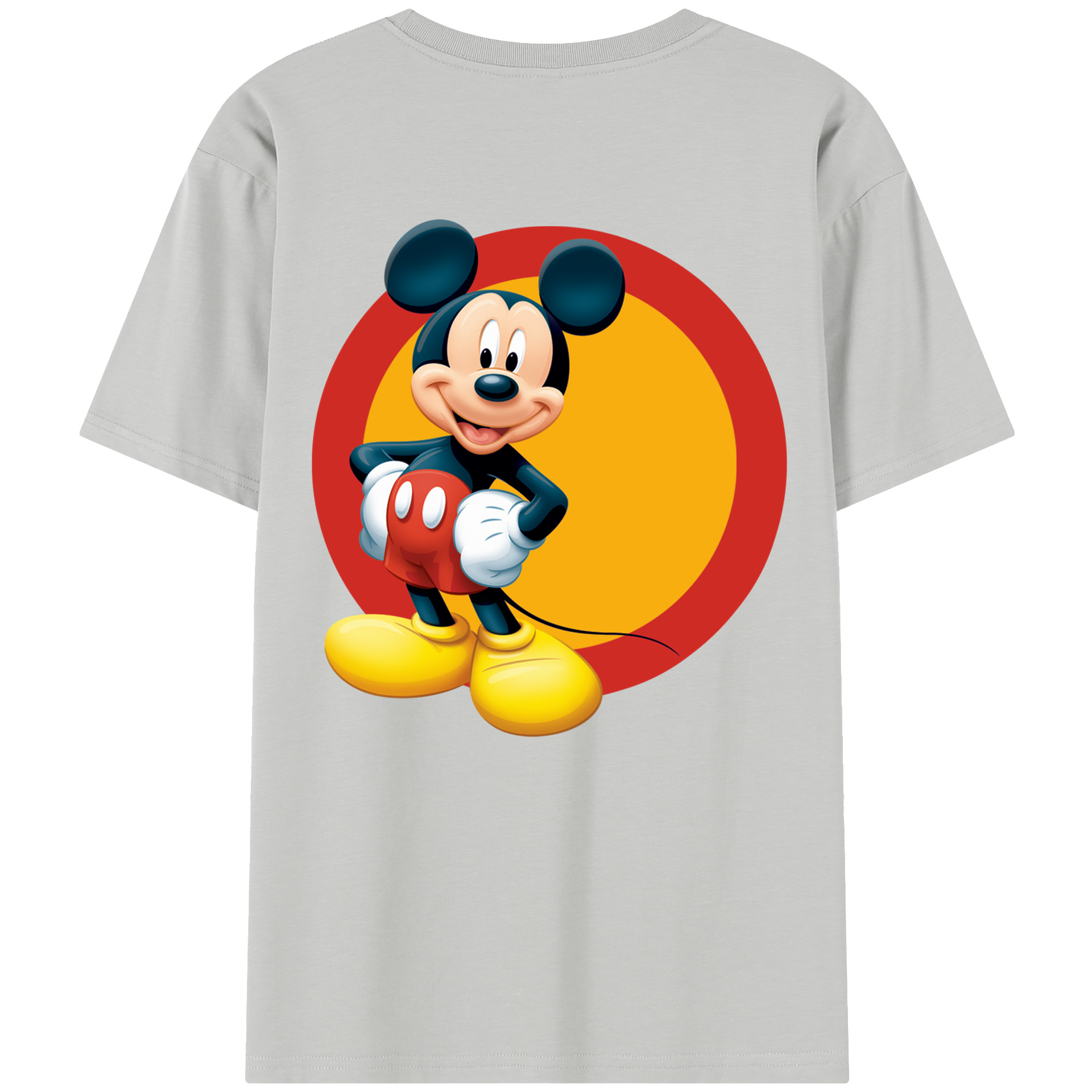 （画像用） ミッキーマウス Mickey Mouse 綿100％半袖Tシャツ（背面プリント）