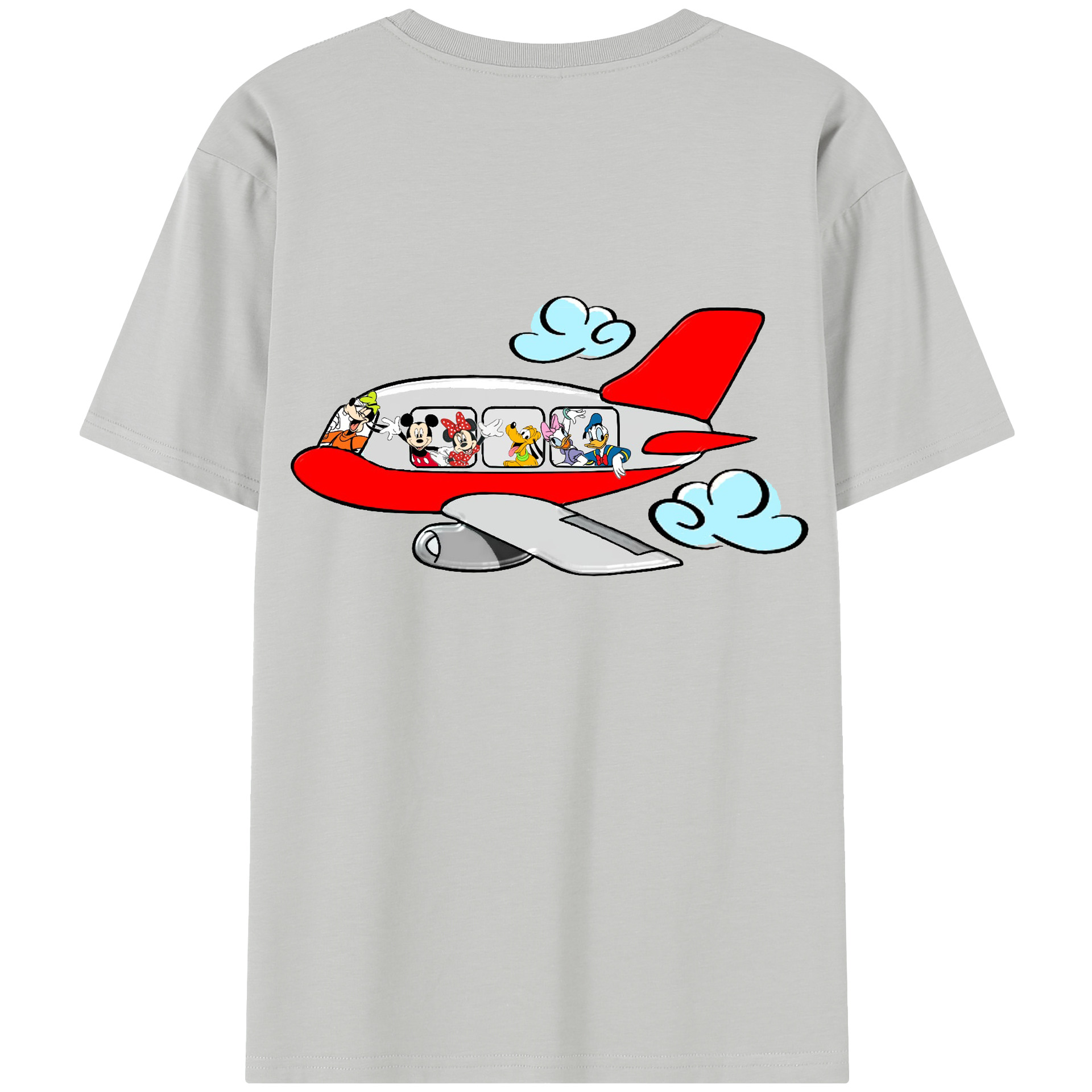（画像用） ミッキーマウス Mickey Mouse 綿100％半袖Tシャツ（背面プリント）