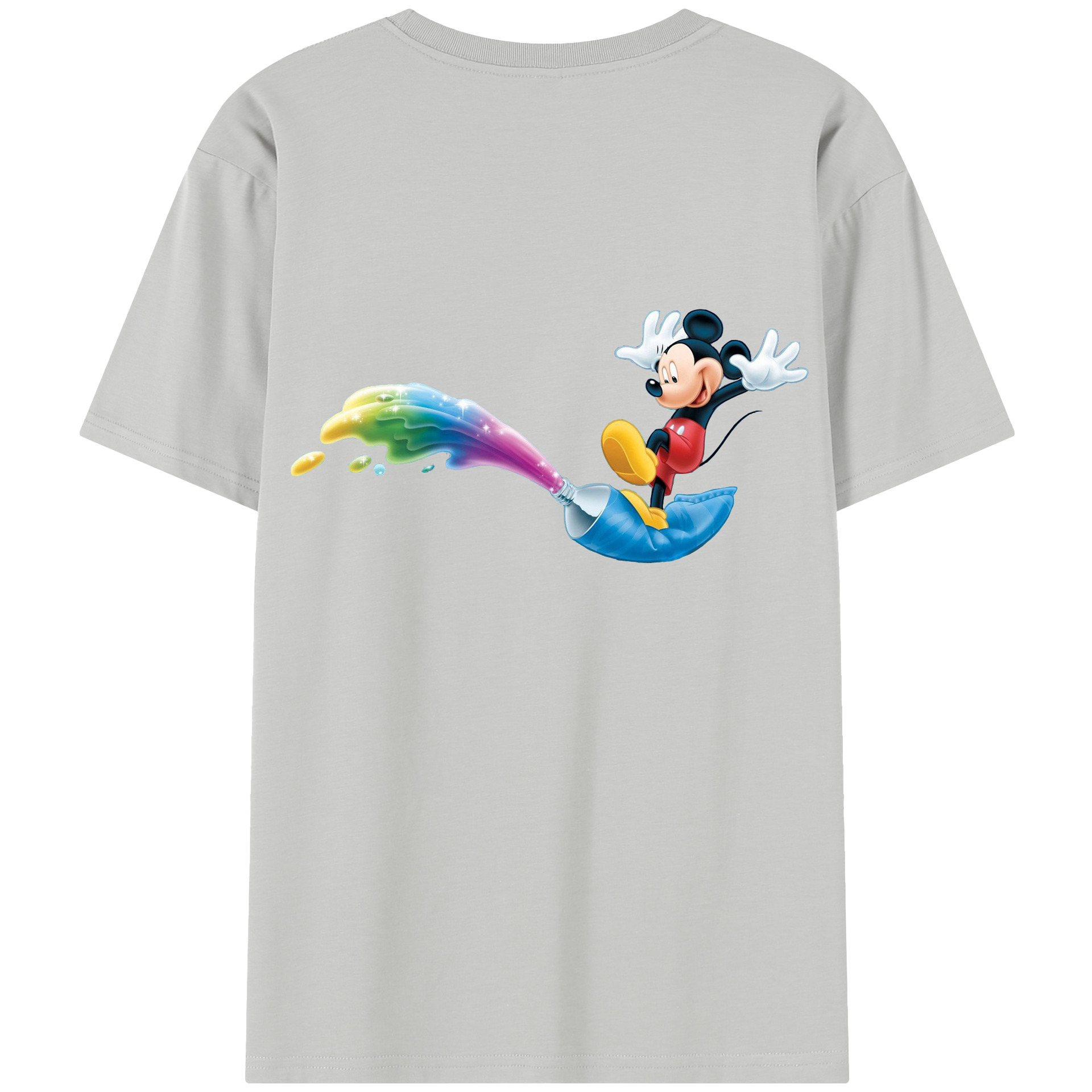 （画像用） ミッキーマウス Mickey Mouse 綿100％半袖Tシャツ（背面プリント）
