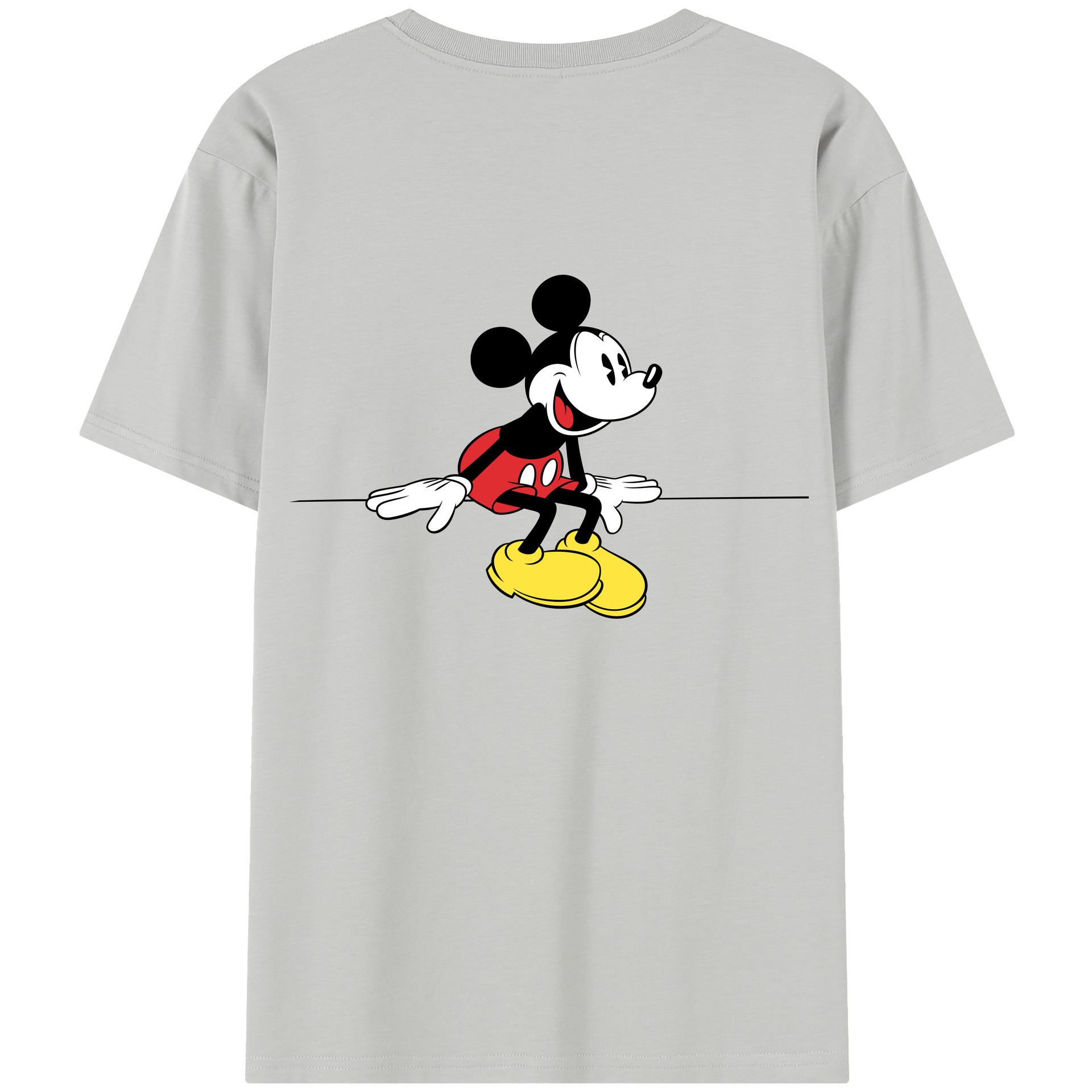 （画像用） ミッキーマウス Mickey Mouse 綿100％半袖Tシャツ（背面プリント）