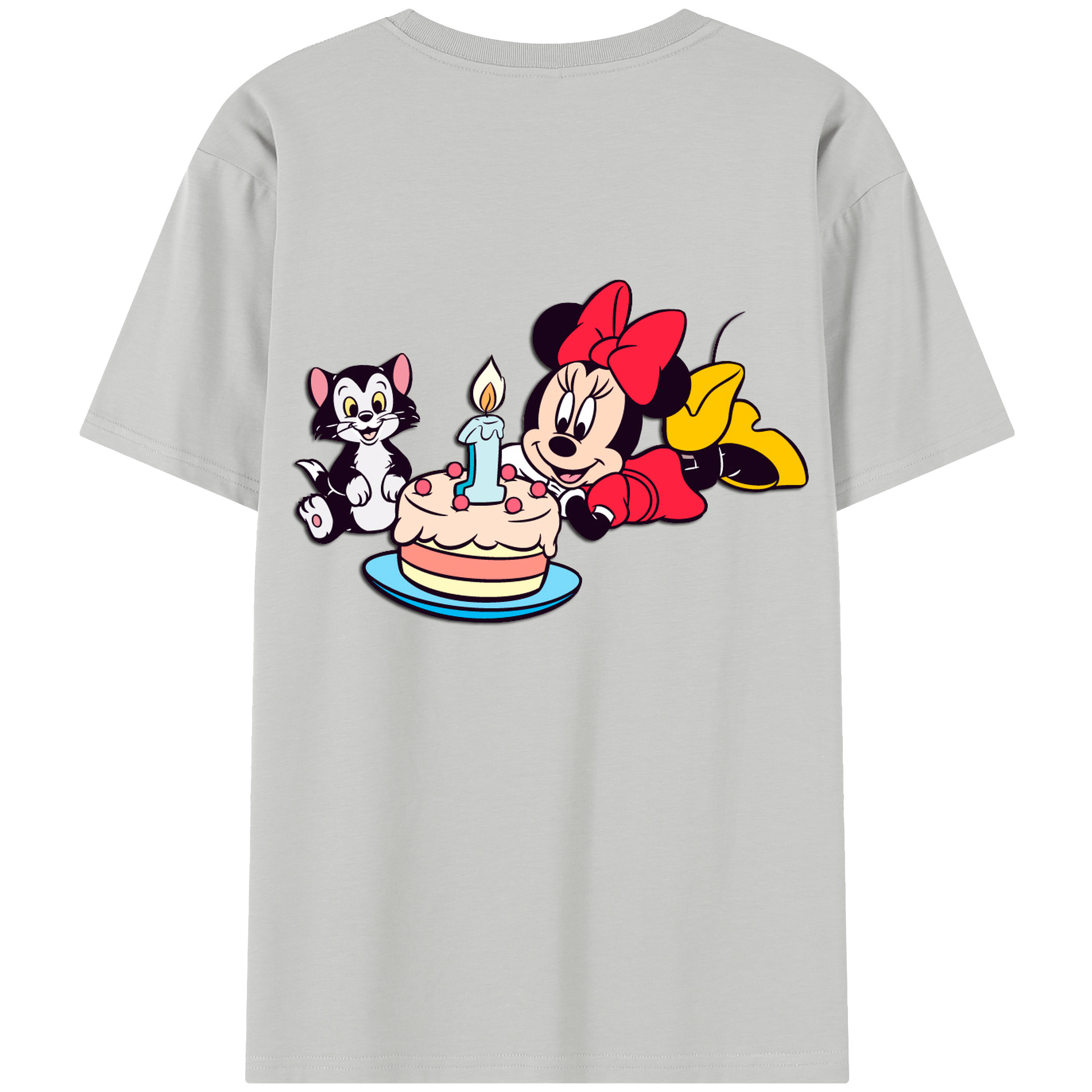 （画像用） ミッキーマウス Mickey Mouse 綿100％半袖Tシャツ（背面プリント）