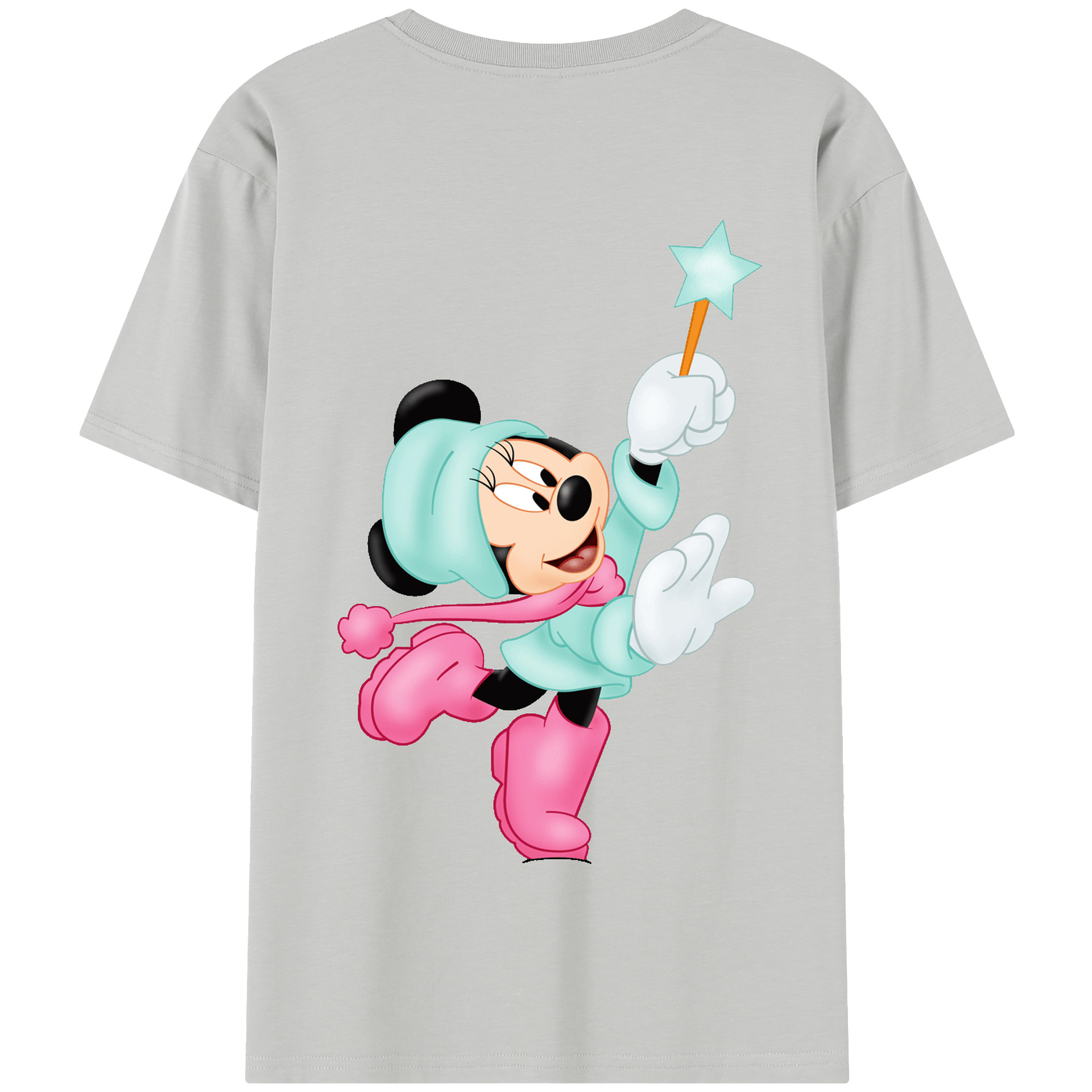 （画像用） ミッキーマウス Mickey Mouse 綿100％半袖Tシャツ（背面プリント）