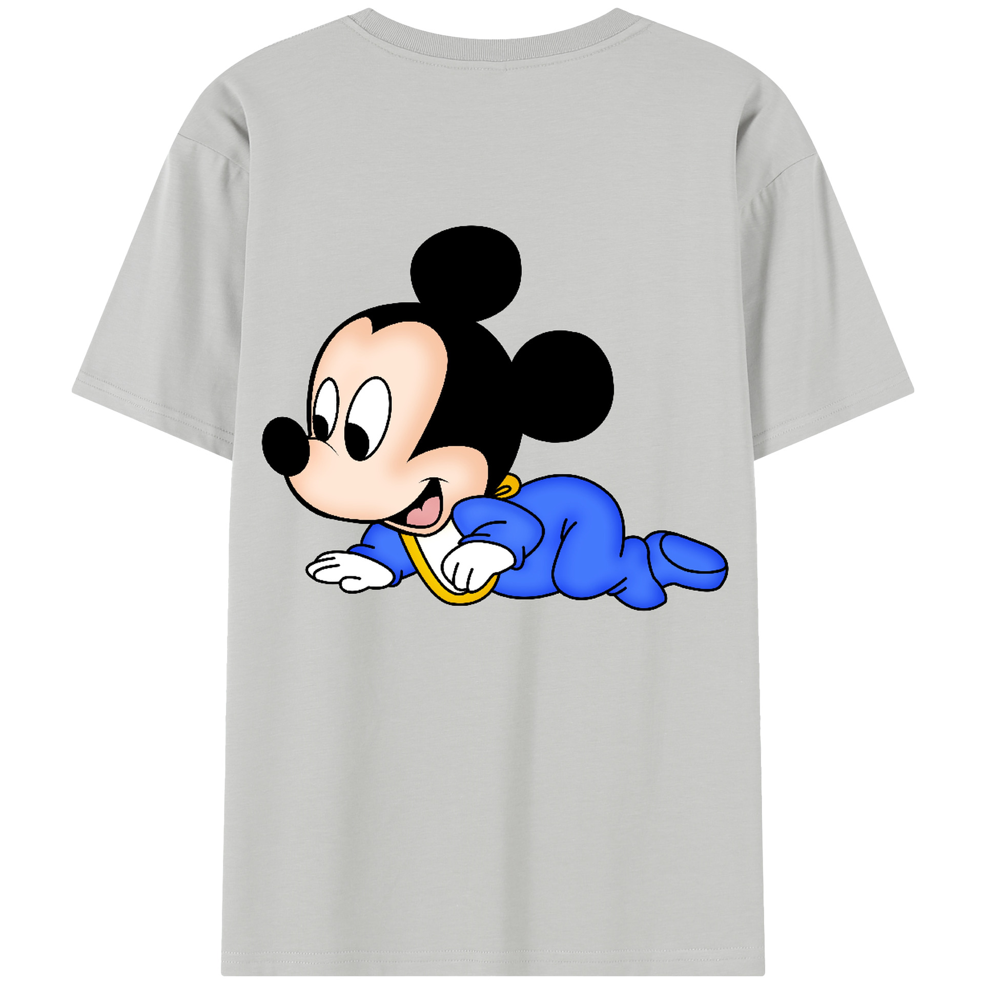 （画像用） ミッキーマウス Mickey Mouse 綿100％半袖Tシャツ（背面プリント）