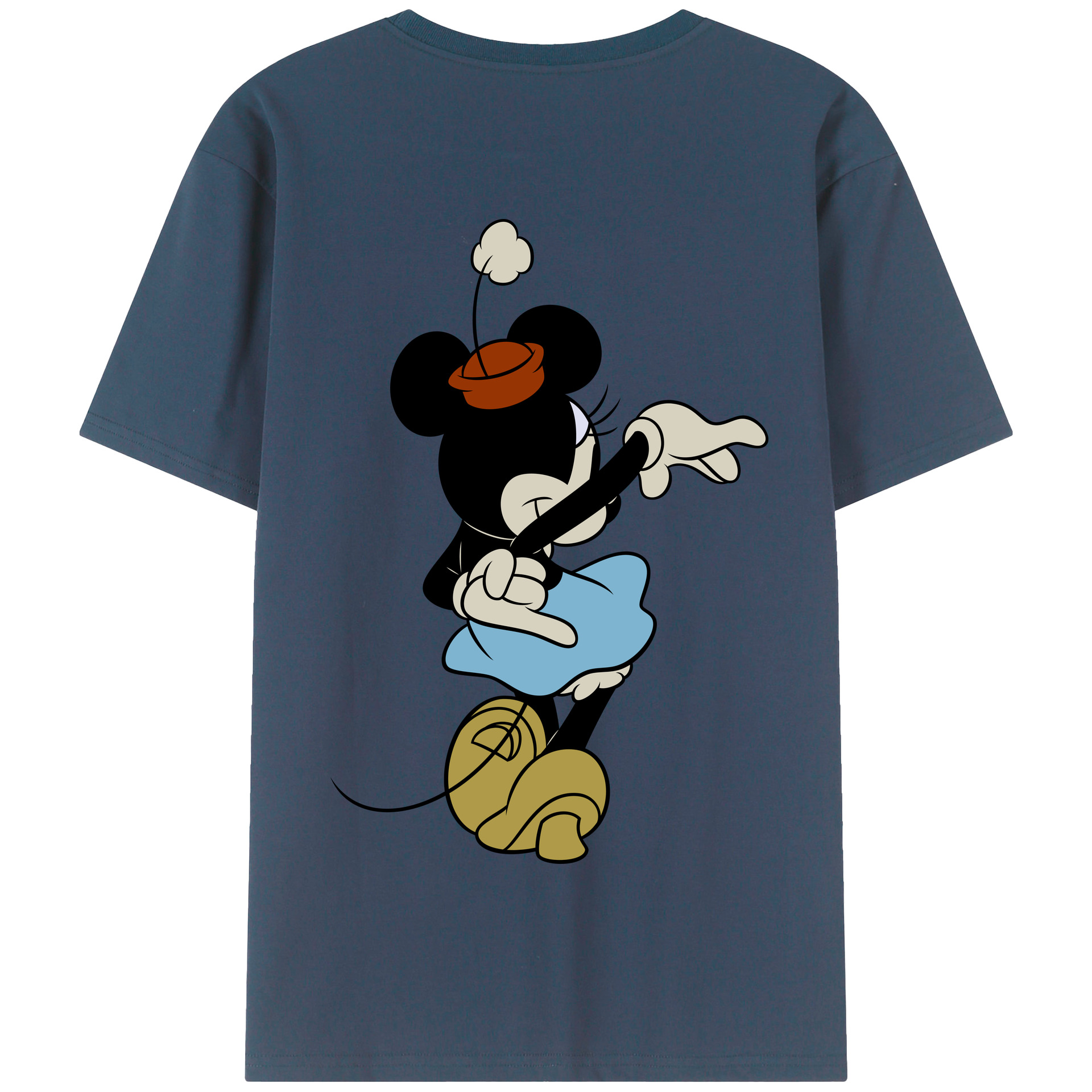 （画像用） ミッキーマウス Mickey Mouse 綿100％半袖Tシャツ（背面プリント）