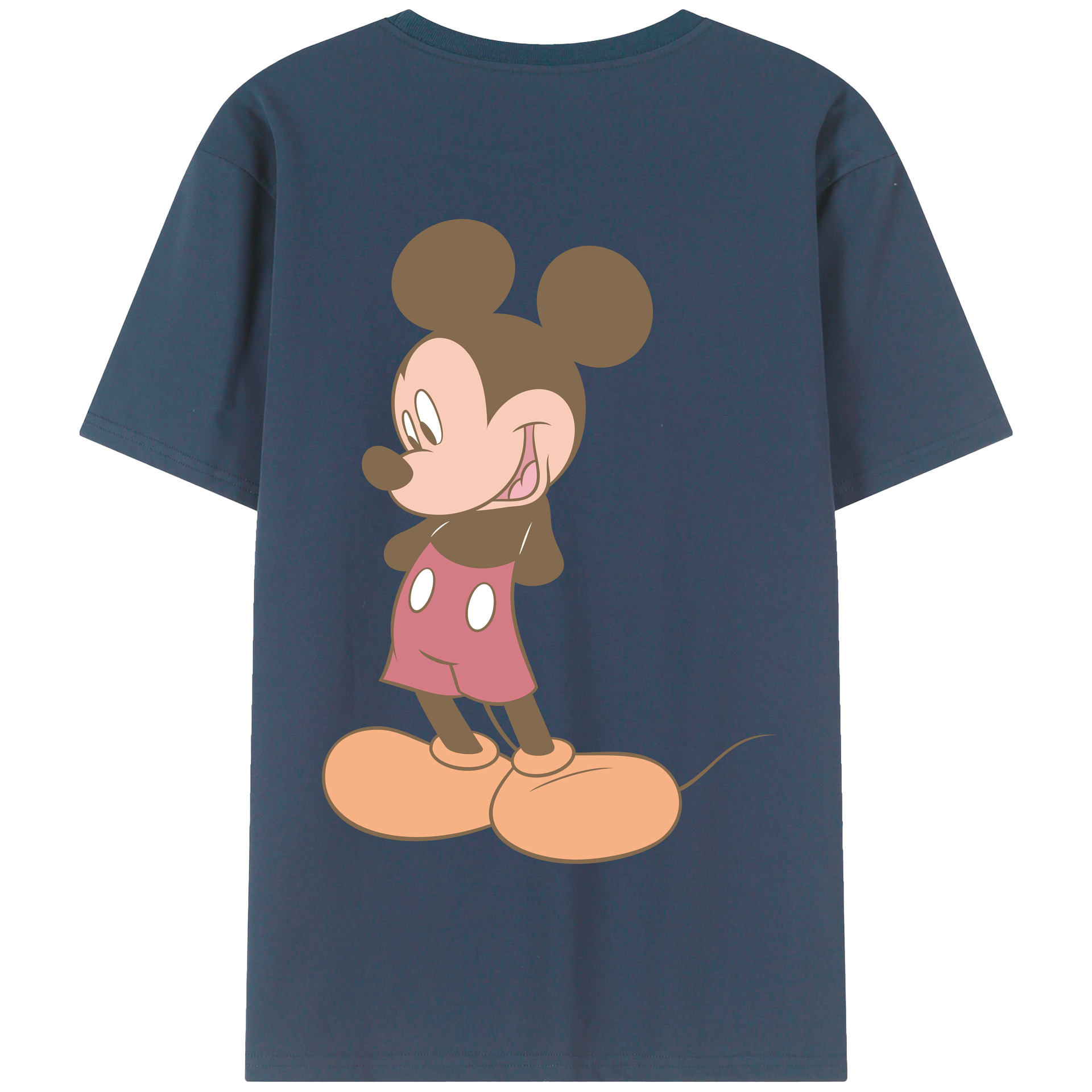 （画像用） ミッキーマウス Mickey Mouse 綿100％半袖Tシャツ（背面プリント）