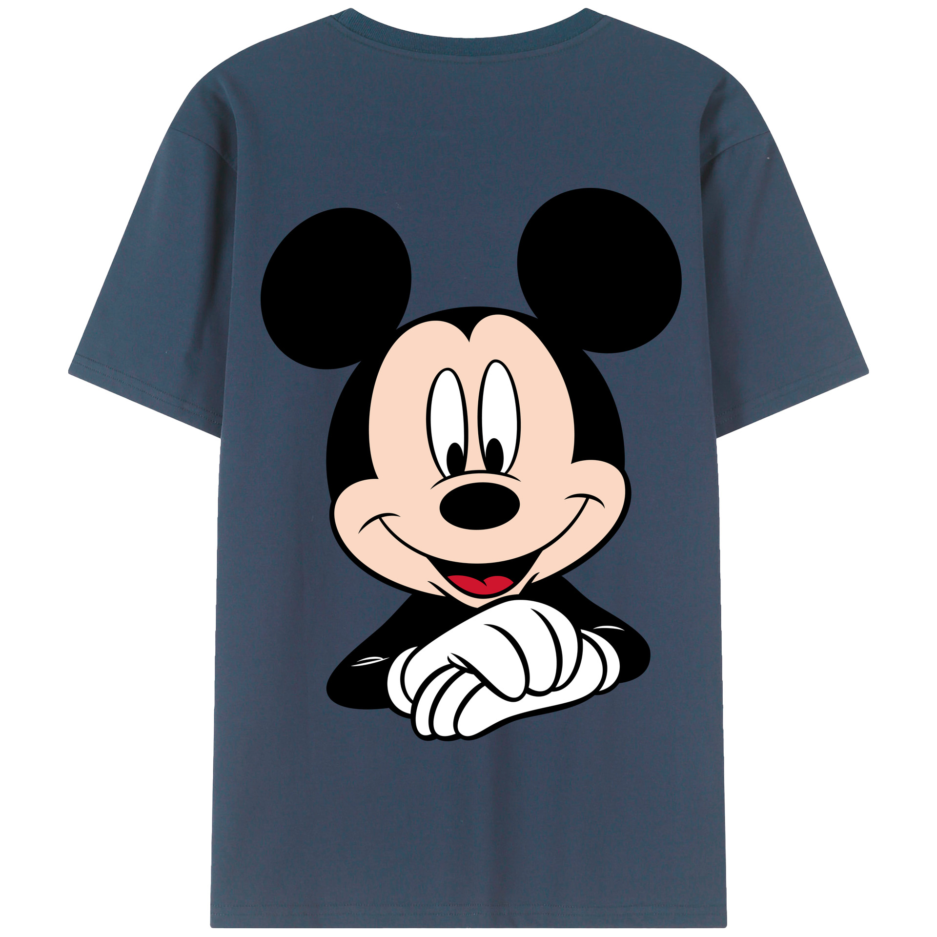 （画像用） ミッキーマウス Mickey Mouse 綿100％半袖Tシャツ（背面プリント）