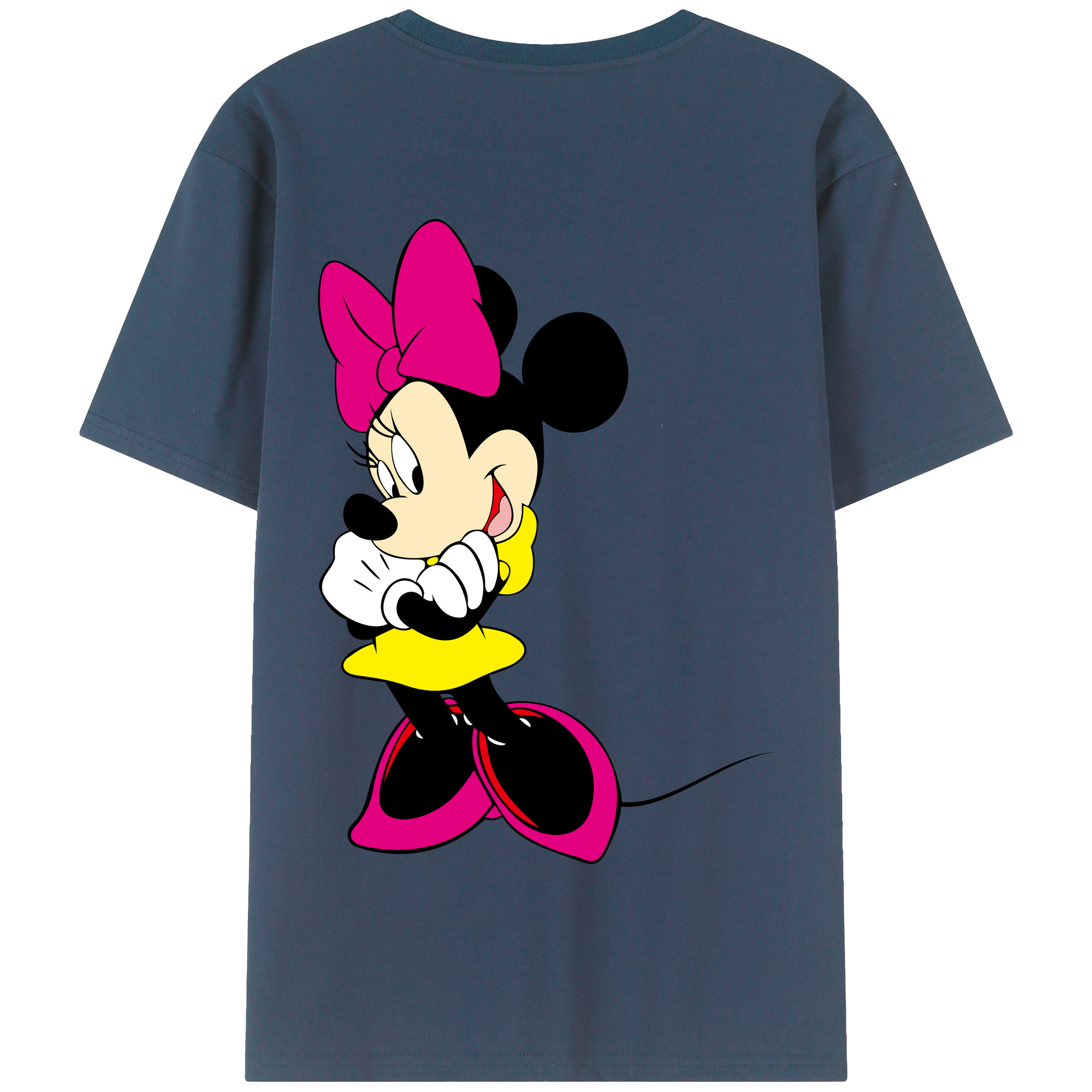 （画像用） ミッキーマウス Mickey Mouse 綿100％半袖Tシャツ（背面プリント）