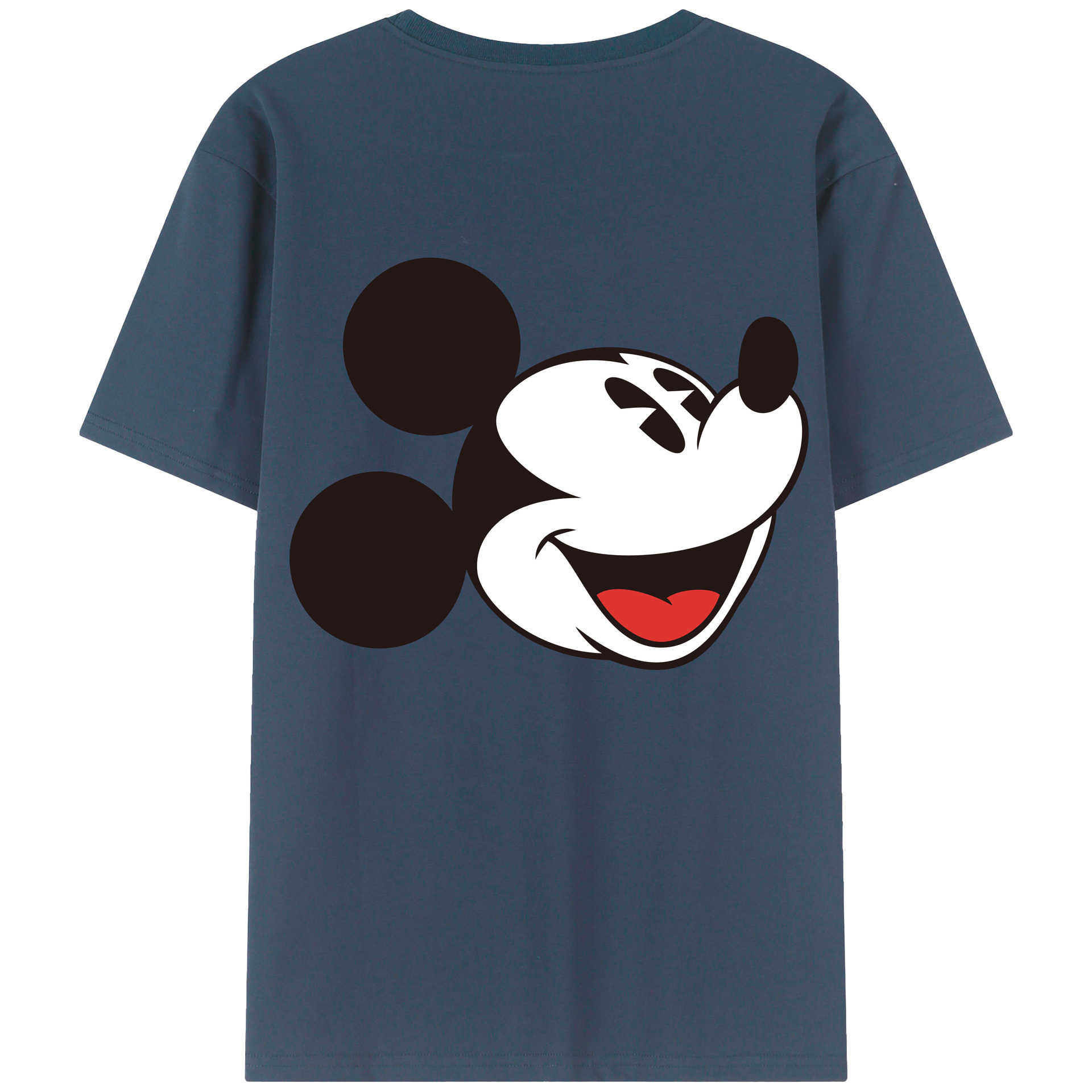 （画像用） ミッキーマウス Mickey Mouse 綿100％半袖Tシャツ（背面プリント）