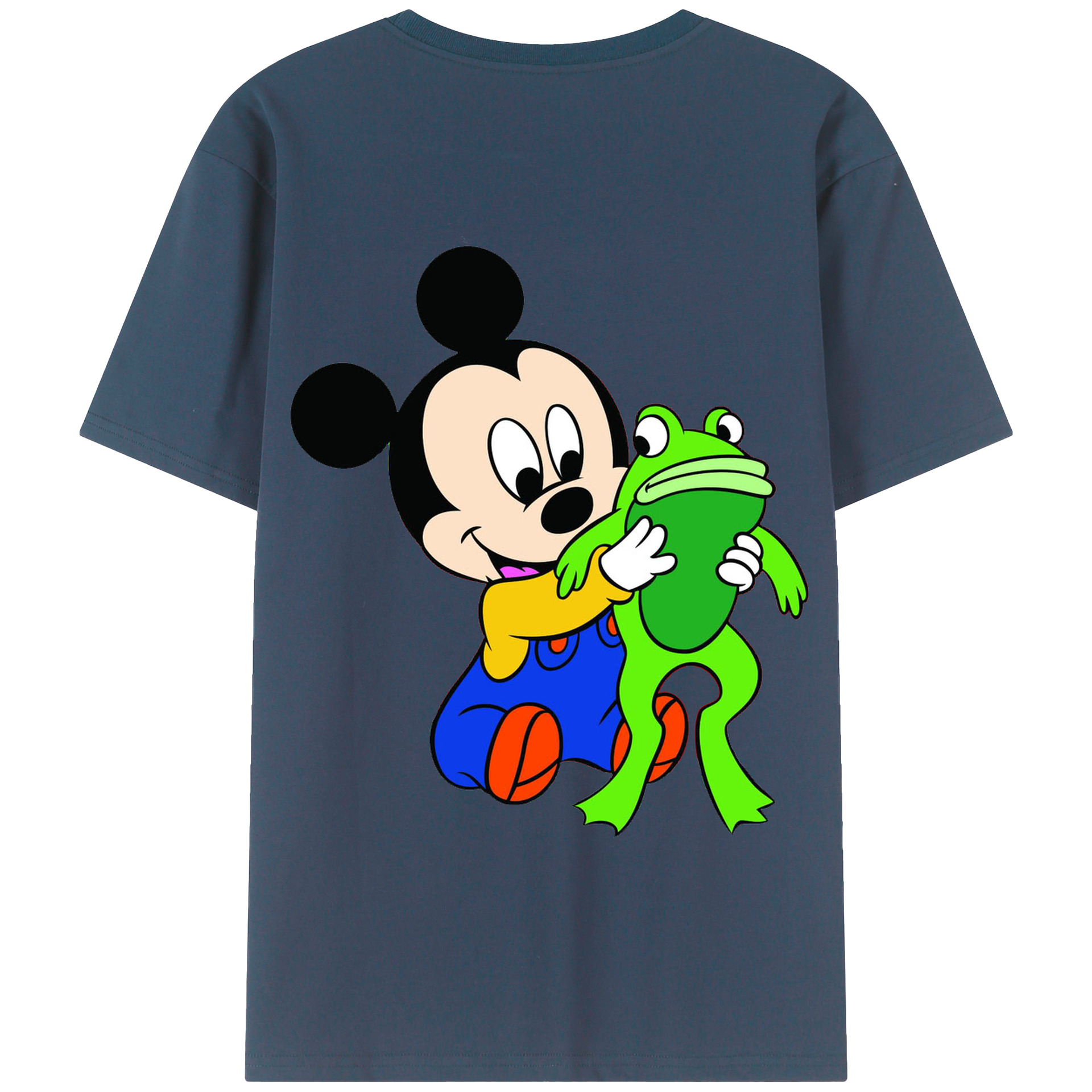 （画像用） ミッキーマウス Mickey Mouse 綿100％半袖Tシャツ（背面プリント）