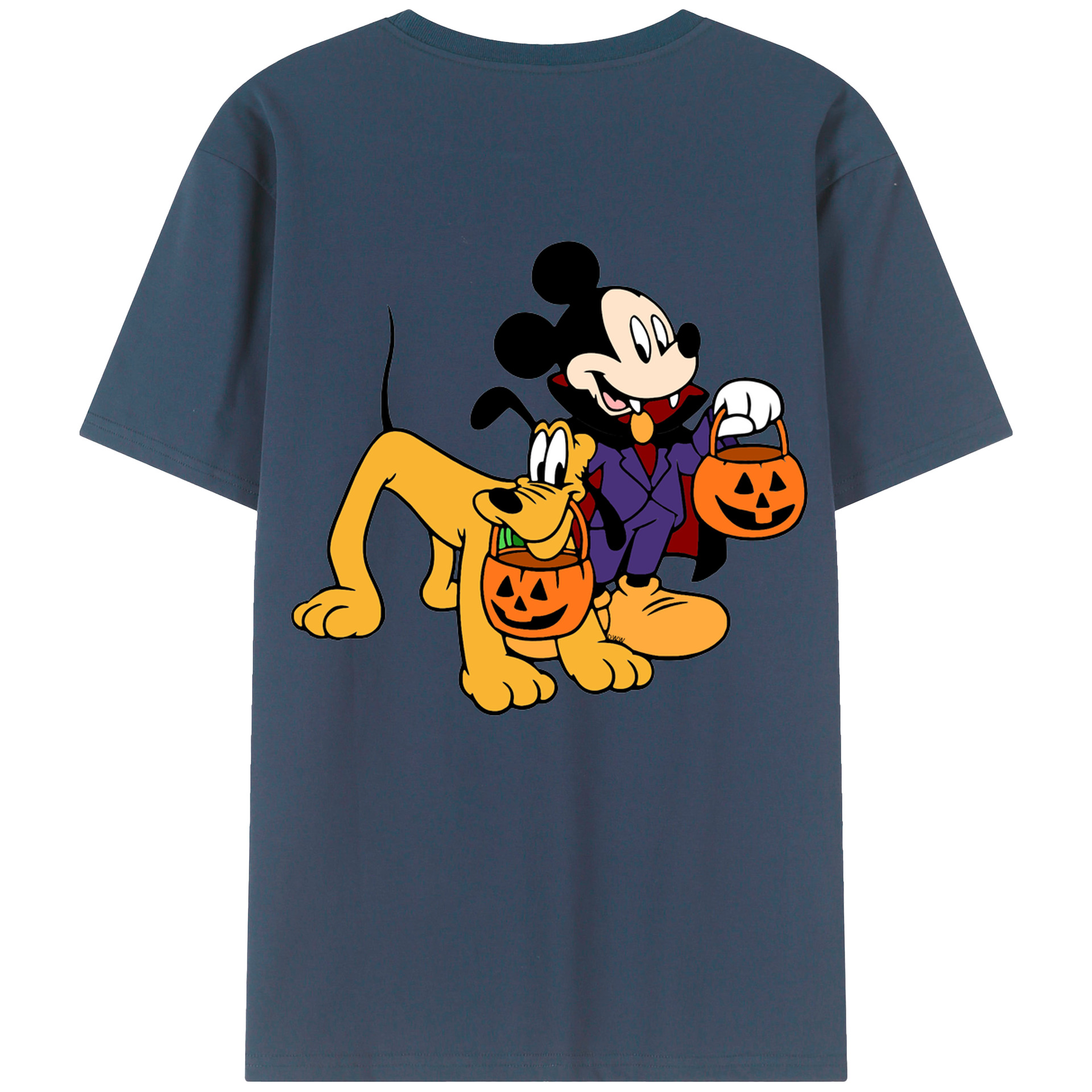 （画像用） ミッキーマウス Mickey Mouse 綿100％半袖Tシャツ（背面プリント）
