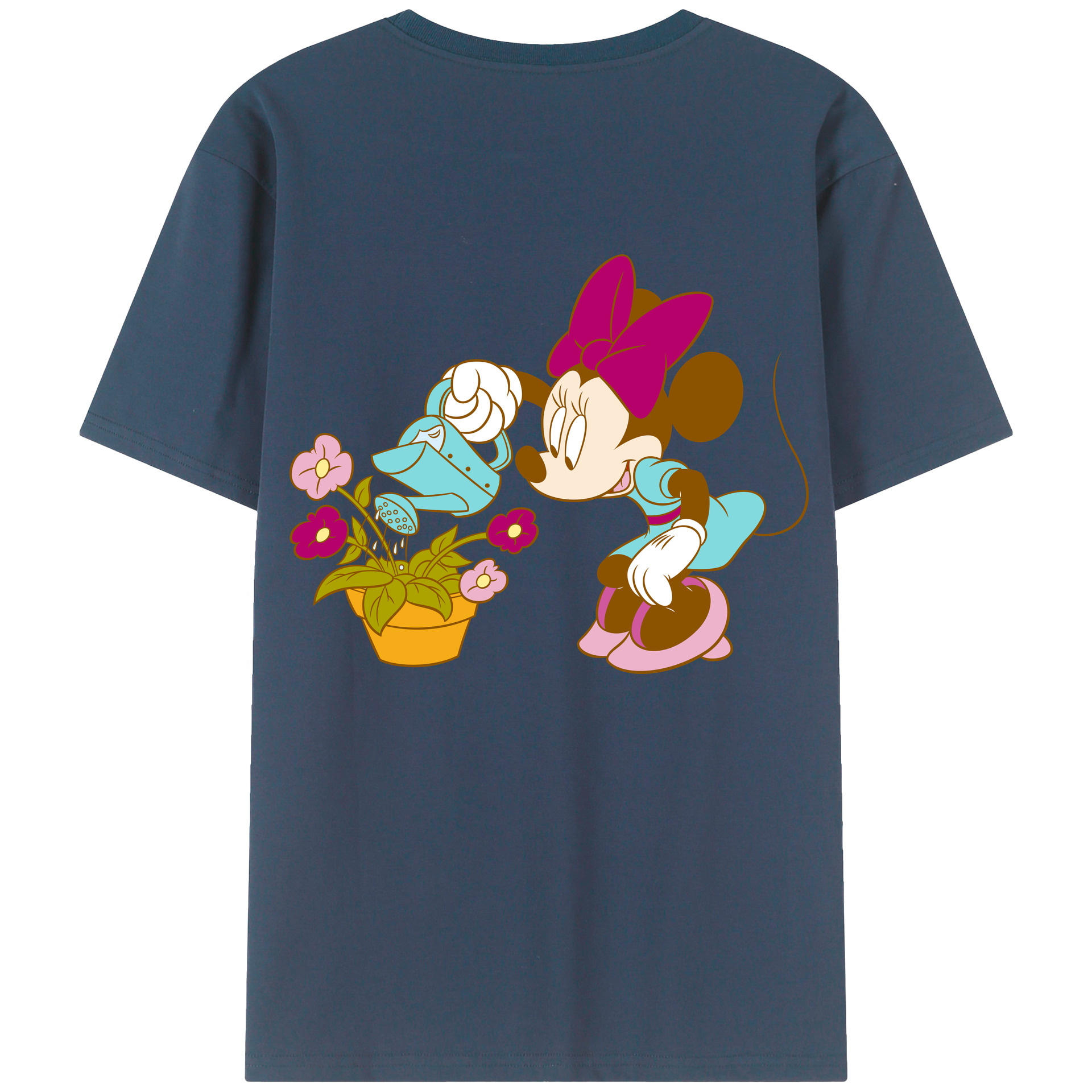 （画像用） ミッキーマウス Mickey Mouse 綿100％半袖Tシャツ（背面プリント）