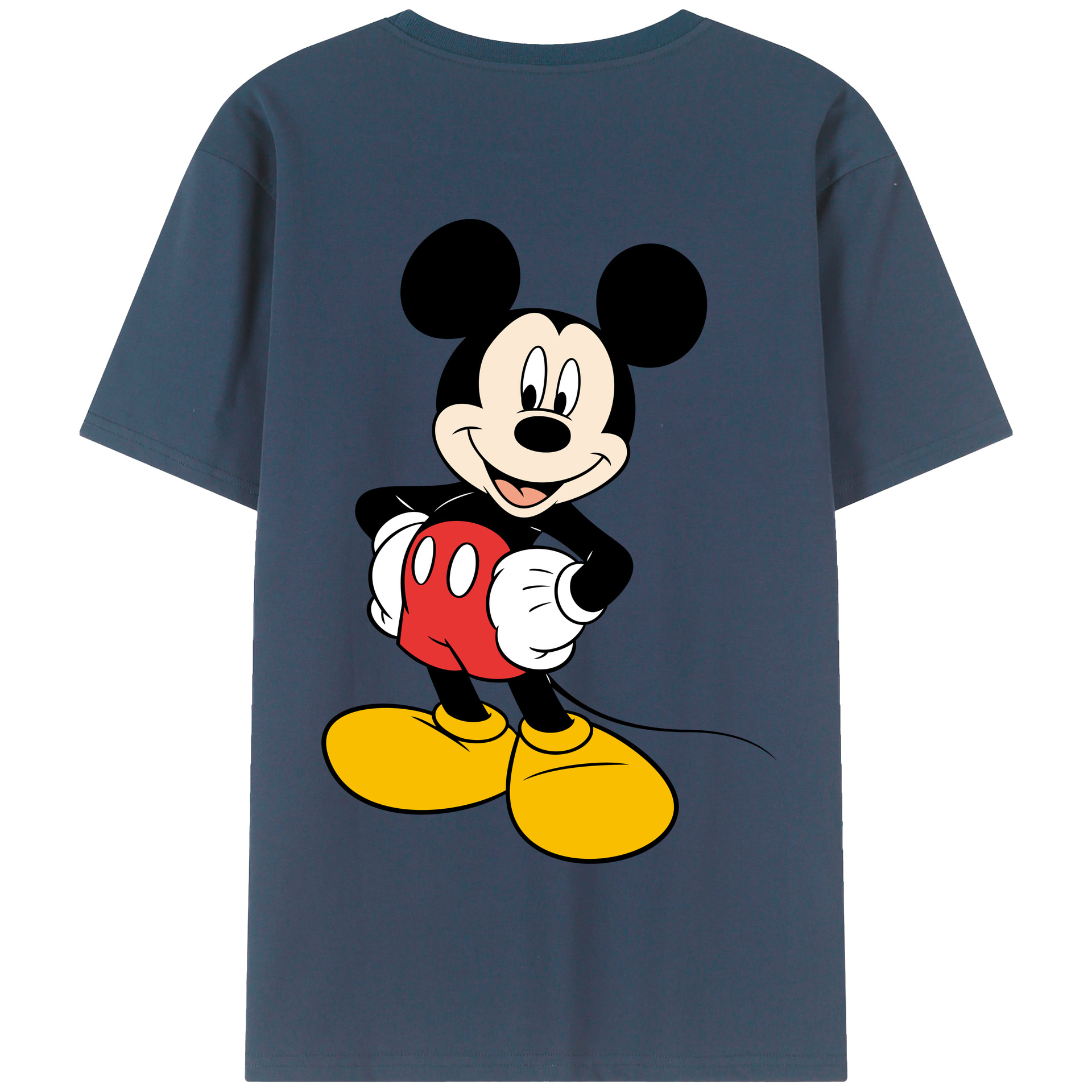 （画像用） ミッキーマウス Mickey Mouse 綿100％半袖Tシャツ（背面プリント）