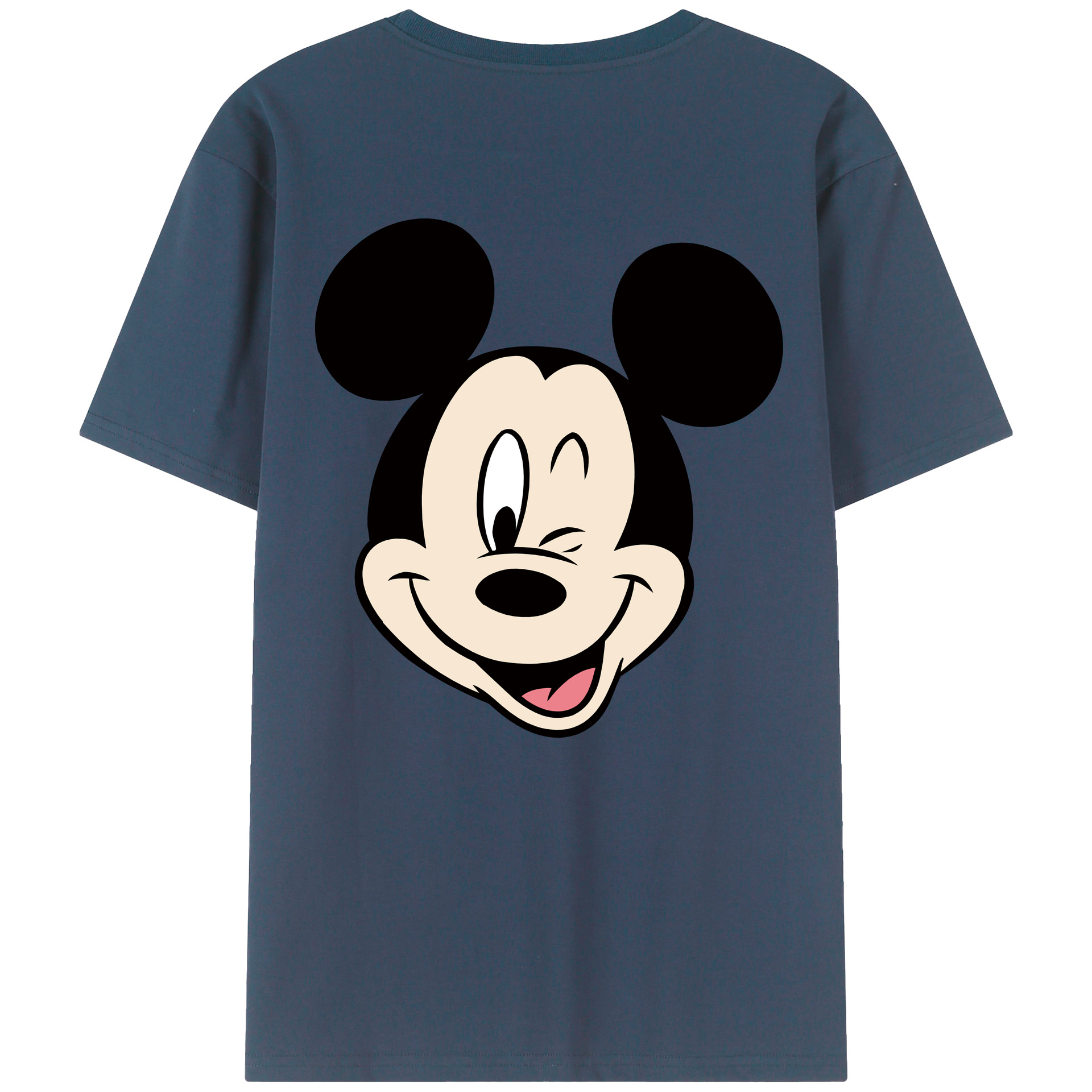 （画像用） ミッキーマウス Mickey Mouse 綿100％半袖Tシャツ（背面プリント）