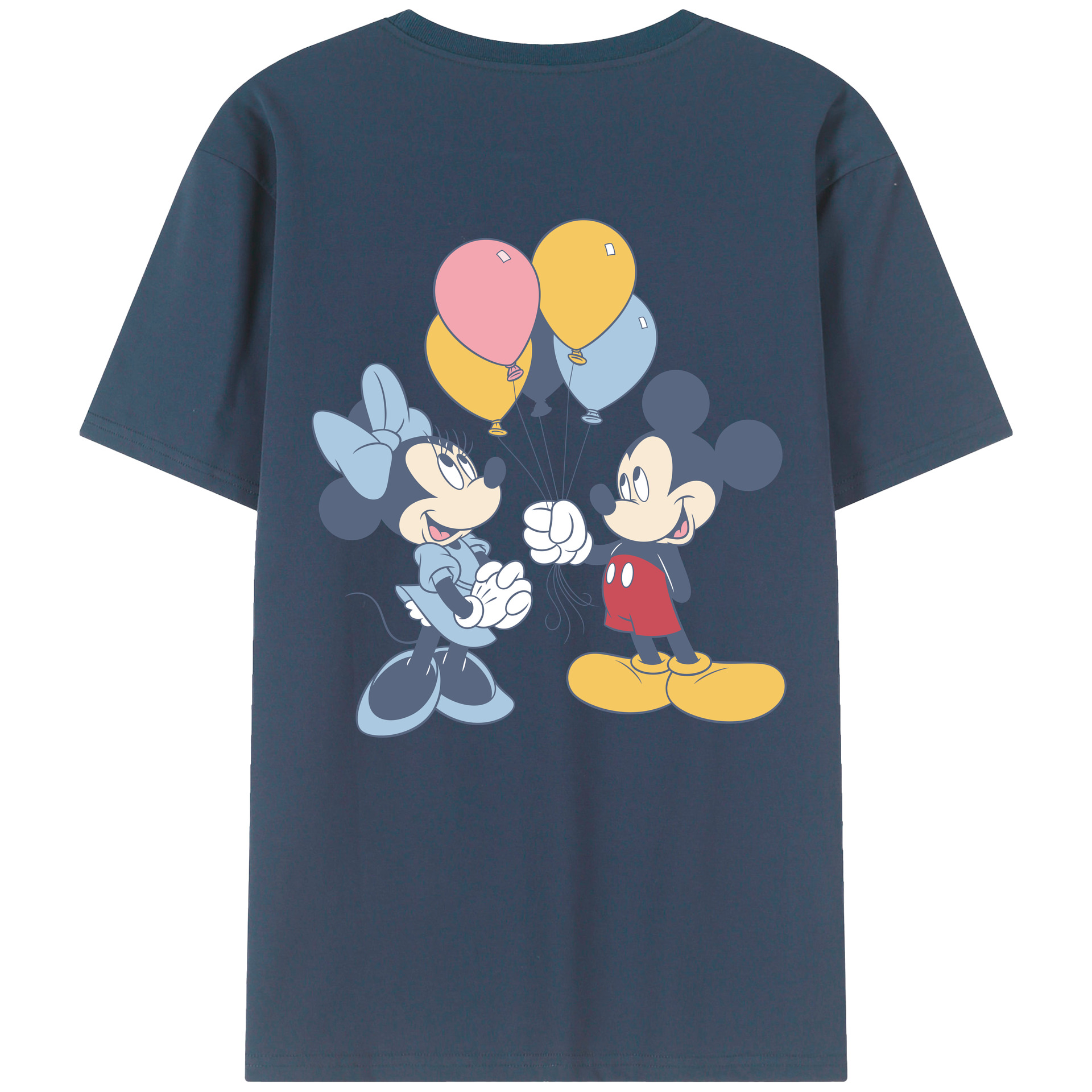（画像用） ミッキーマウス Mickey Mouse 綿100％半袖Tシャツ（背面プリント）