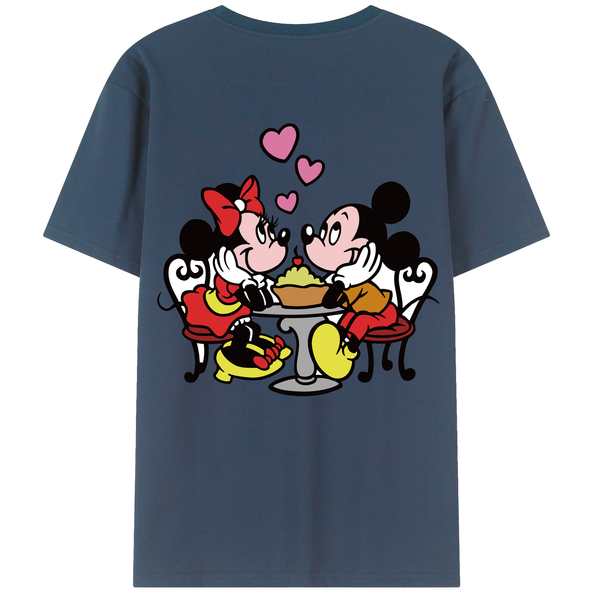 （画像用） ミッキーマウス Mickey Mouse 綿100％半袖Tシャツ（背面プリント）