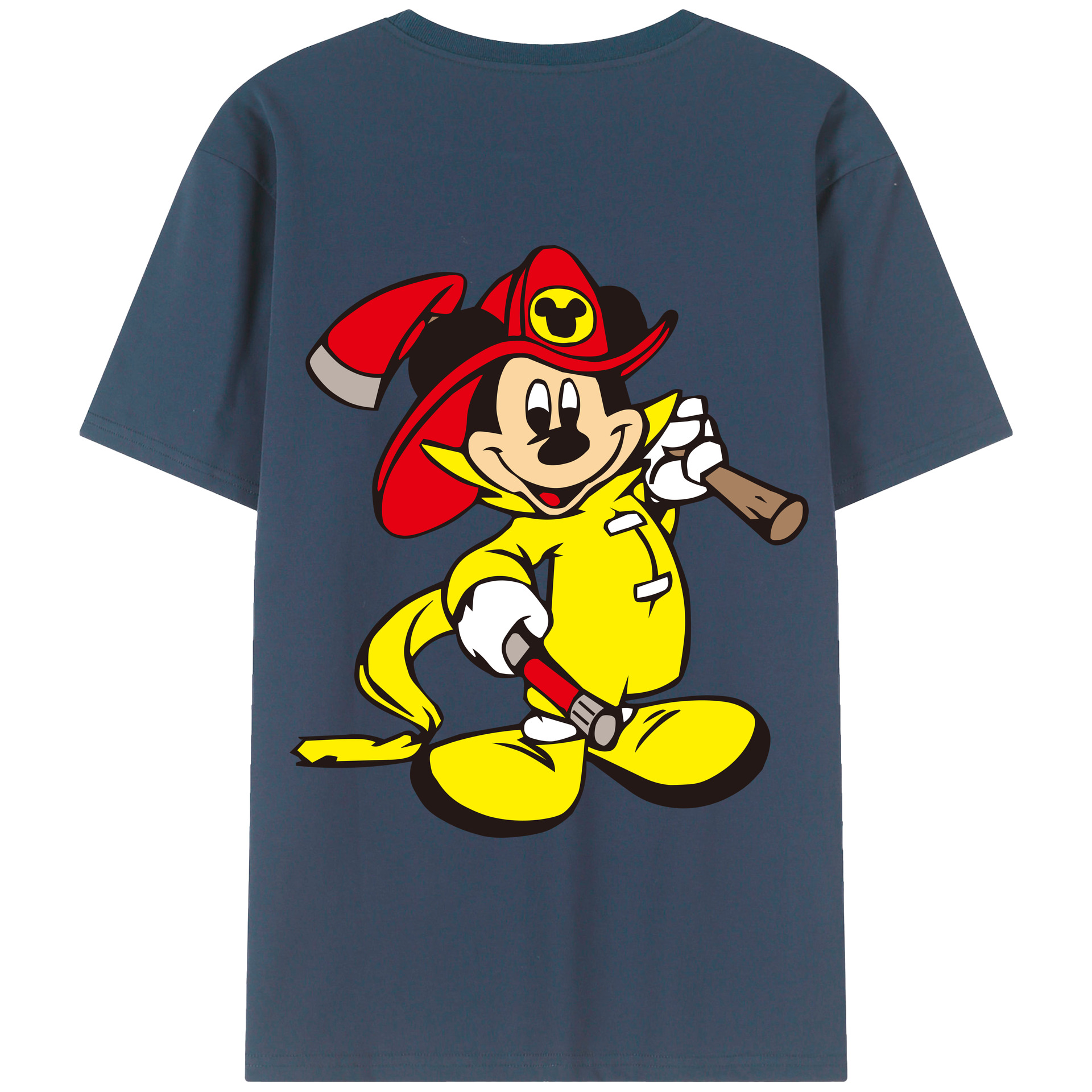 （画像用） ミッキーマウス Mickey Mouse 綿100％半袖Tシャツ（背面プリント）