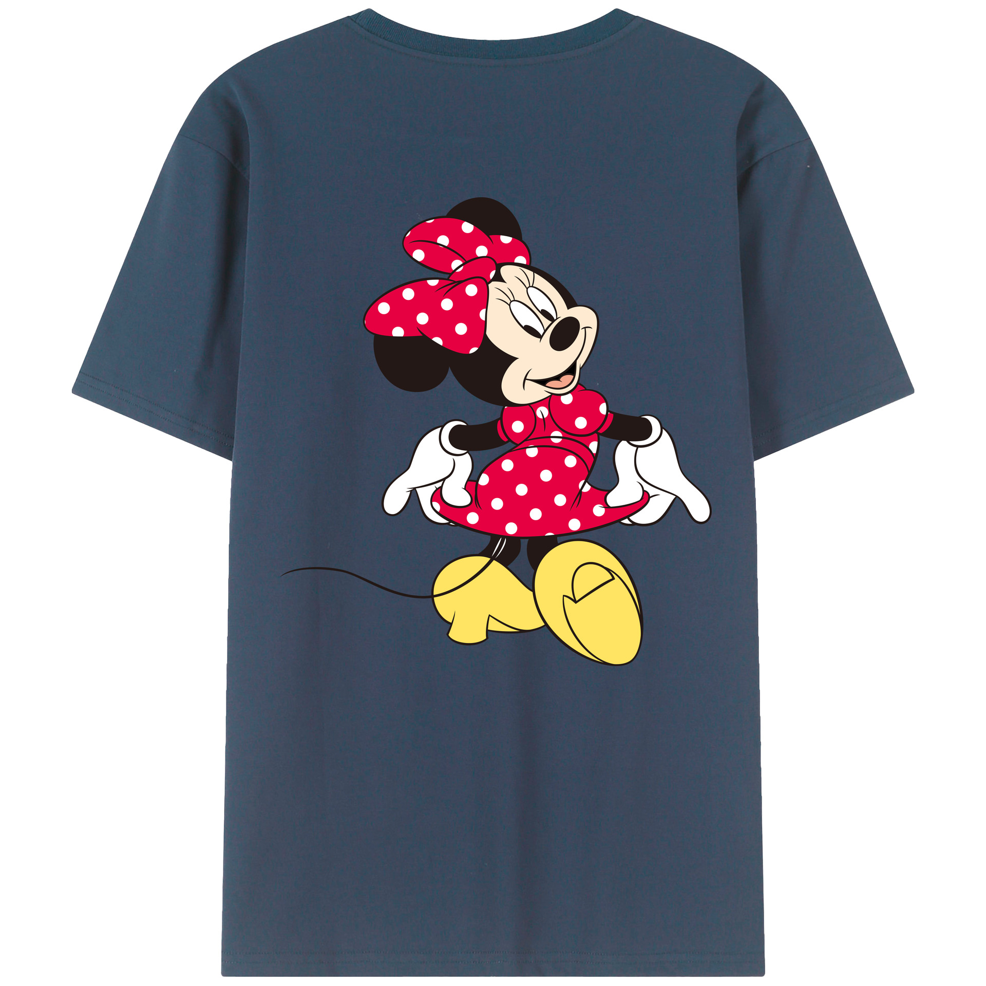 （画像用） ミッキーマウス Mickey Mouse 綿100％半袖Tシャツ（背面プリント）