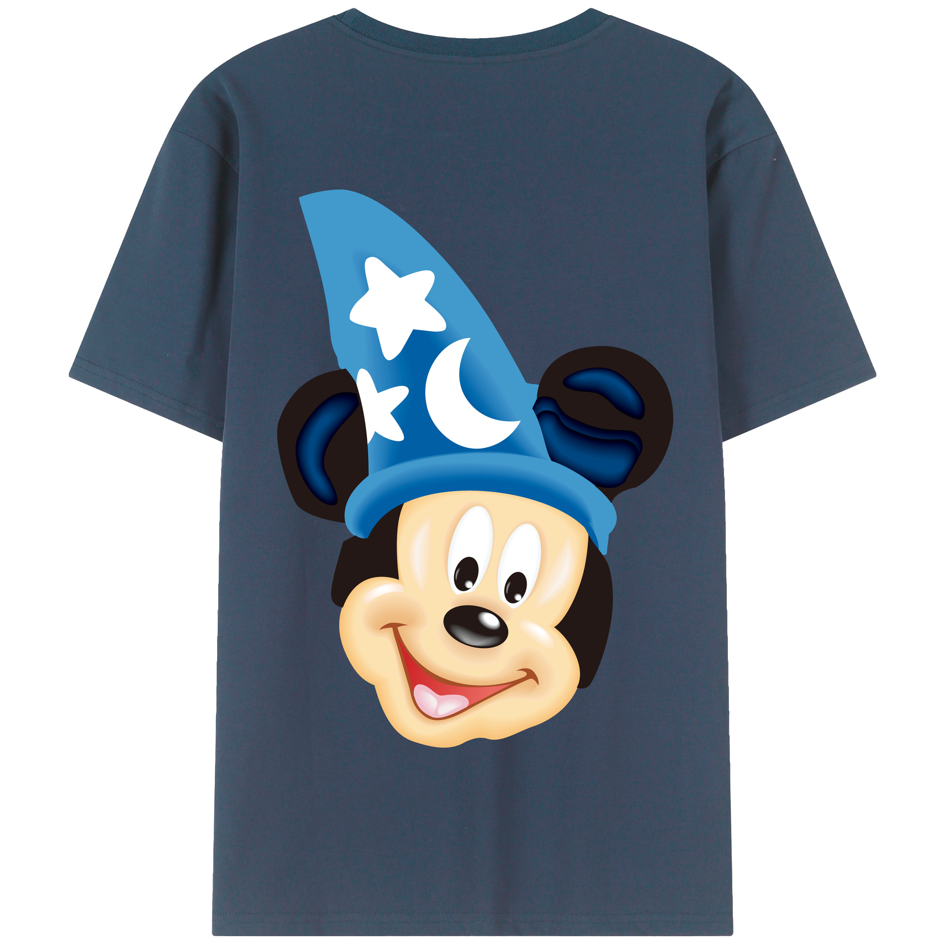 （画像用） ミッキーマウス Mickey Mouse 綿100％半袖Tシャツ（背面プリント）