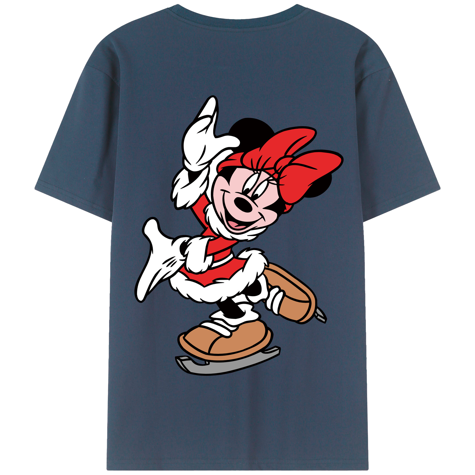 （画像用） ミッキーマウス Mickey Mouse 綿100％半袖Tシャツ（背面プリント）
